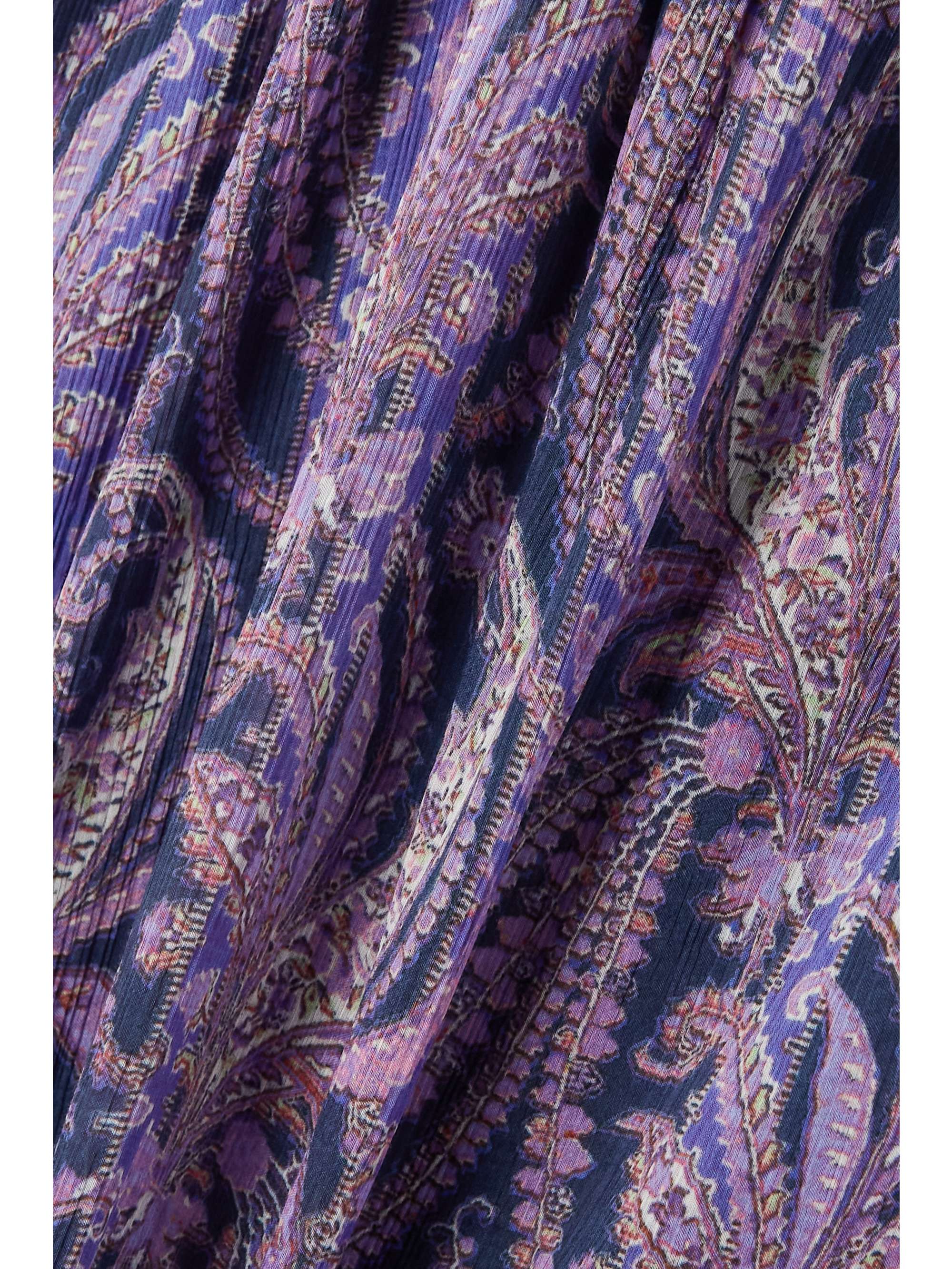 ISABEL MARANT Birona cutout paisley-print cotton and silk-blend halterneck midi dress