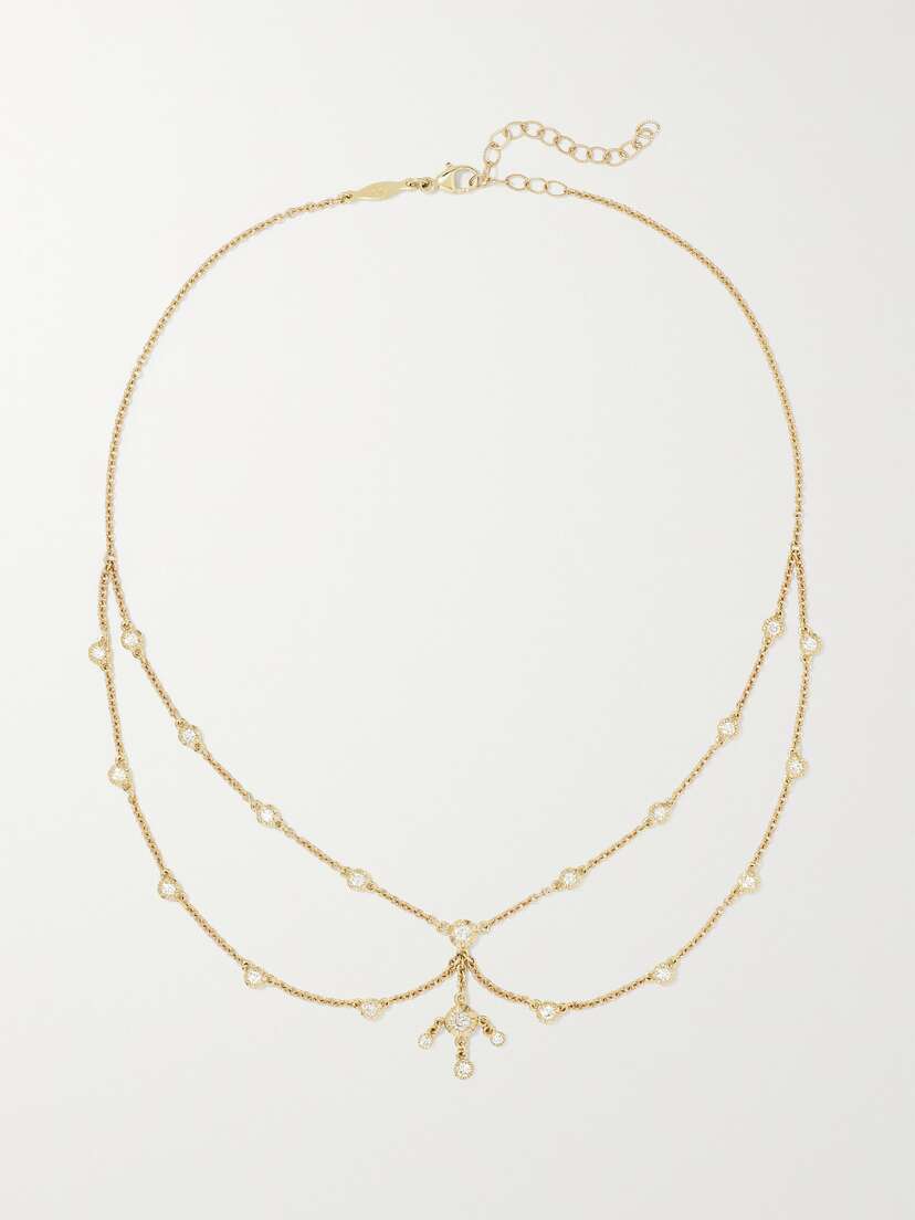 Jacquie Aiche Selena 14-karat Gold Diamond Necklace