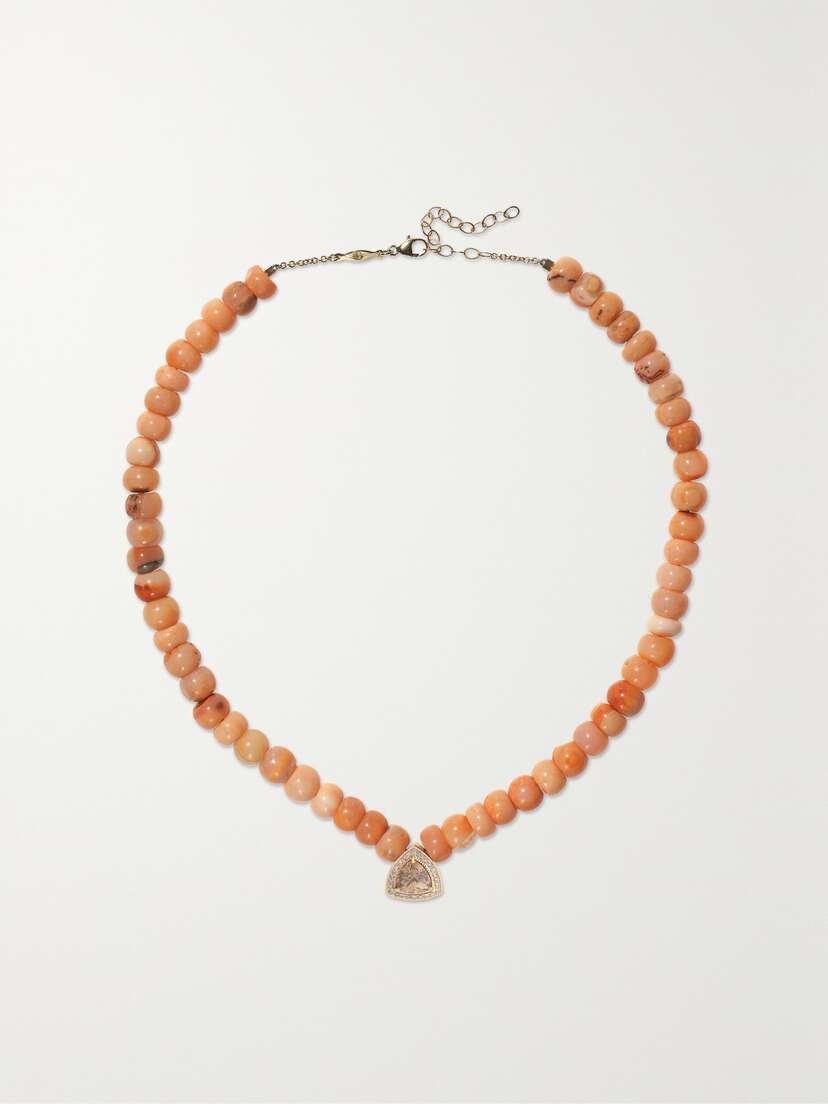 Jacquie Aiche 14-karat Gold Multi-stone Necklace