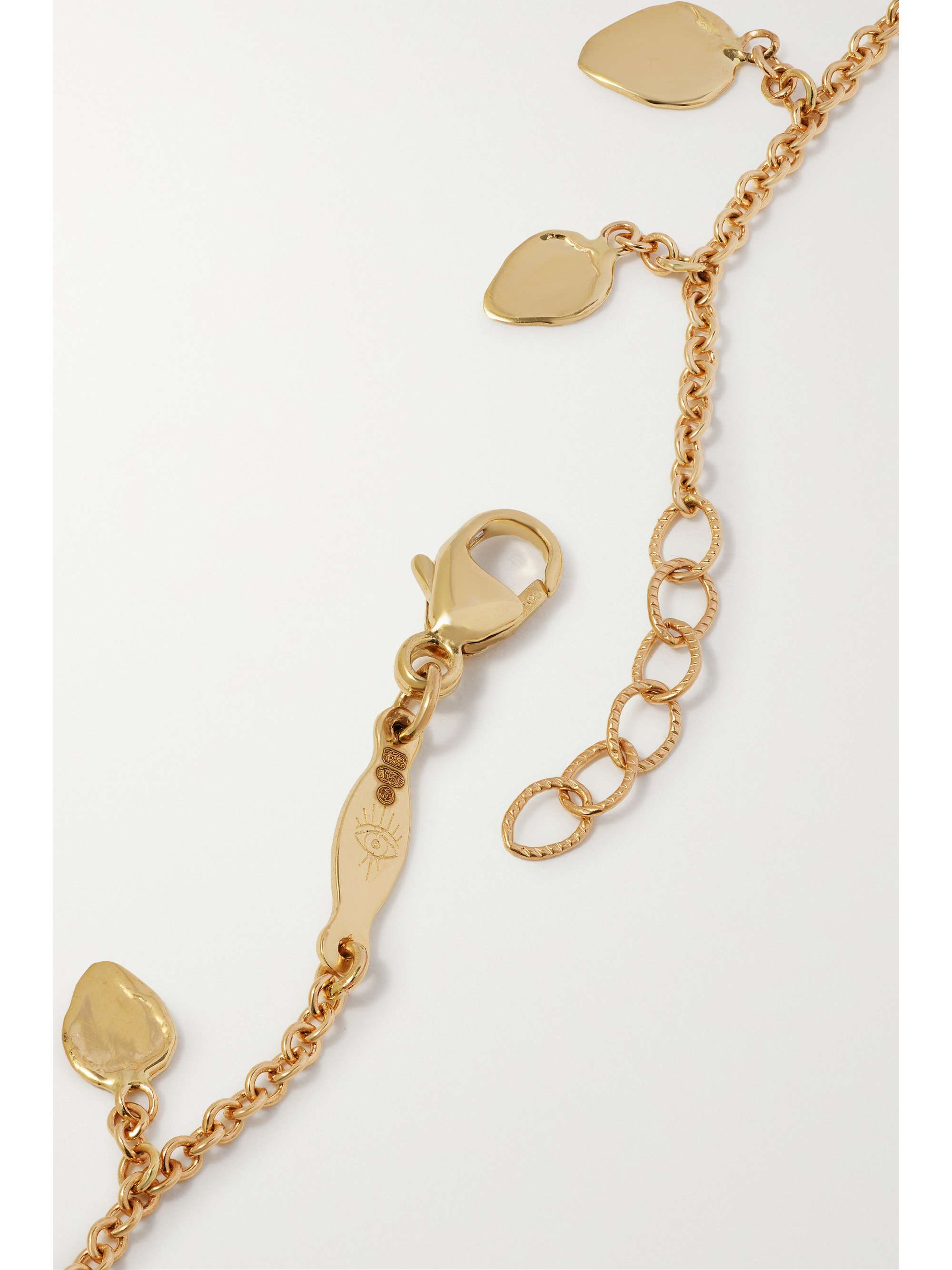 JACQUIE AICHE Shaker 14-karat gold bracelet