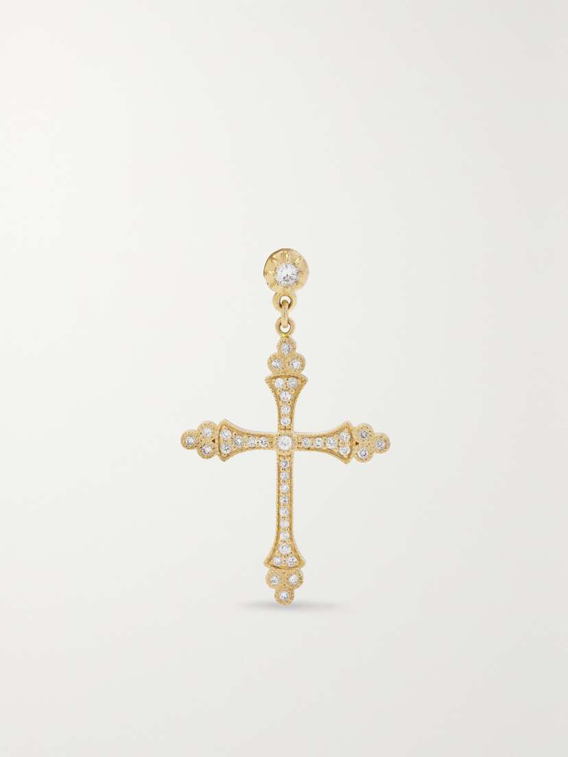 Jacquie Aiche Sophia 14-karat Gold Diamond Single Earring