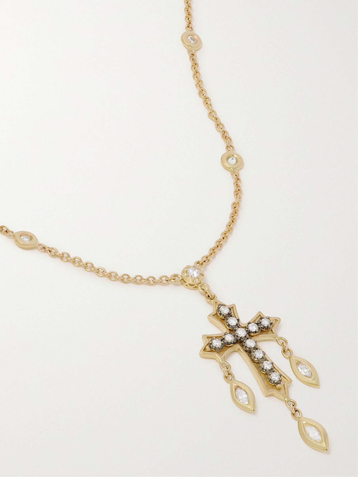 Jacquie Aiche Sophia 14-karat Gold Diamond Necklace