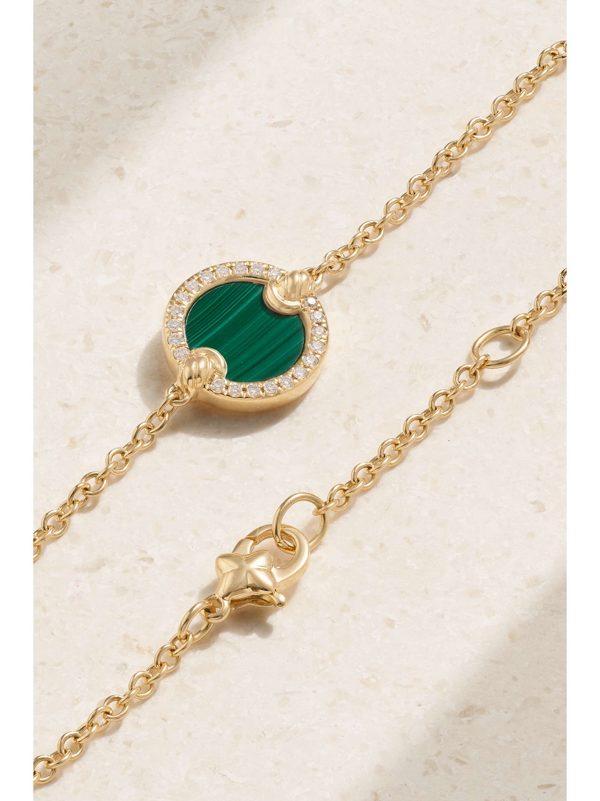 DAVID YURMAN Elements Center Station 18karat gold, malachite and
