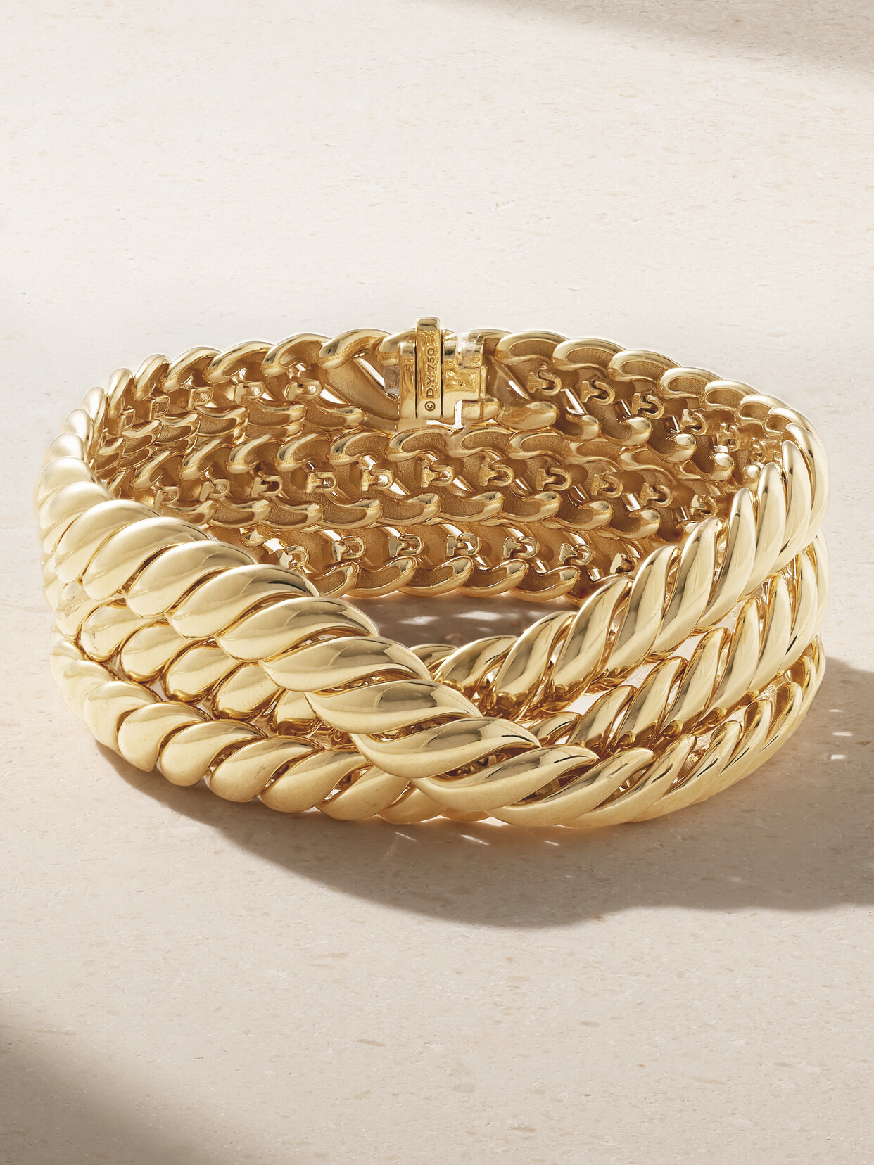 David Yurman Sculpted Cable 18-karat Gold Bracelet