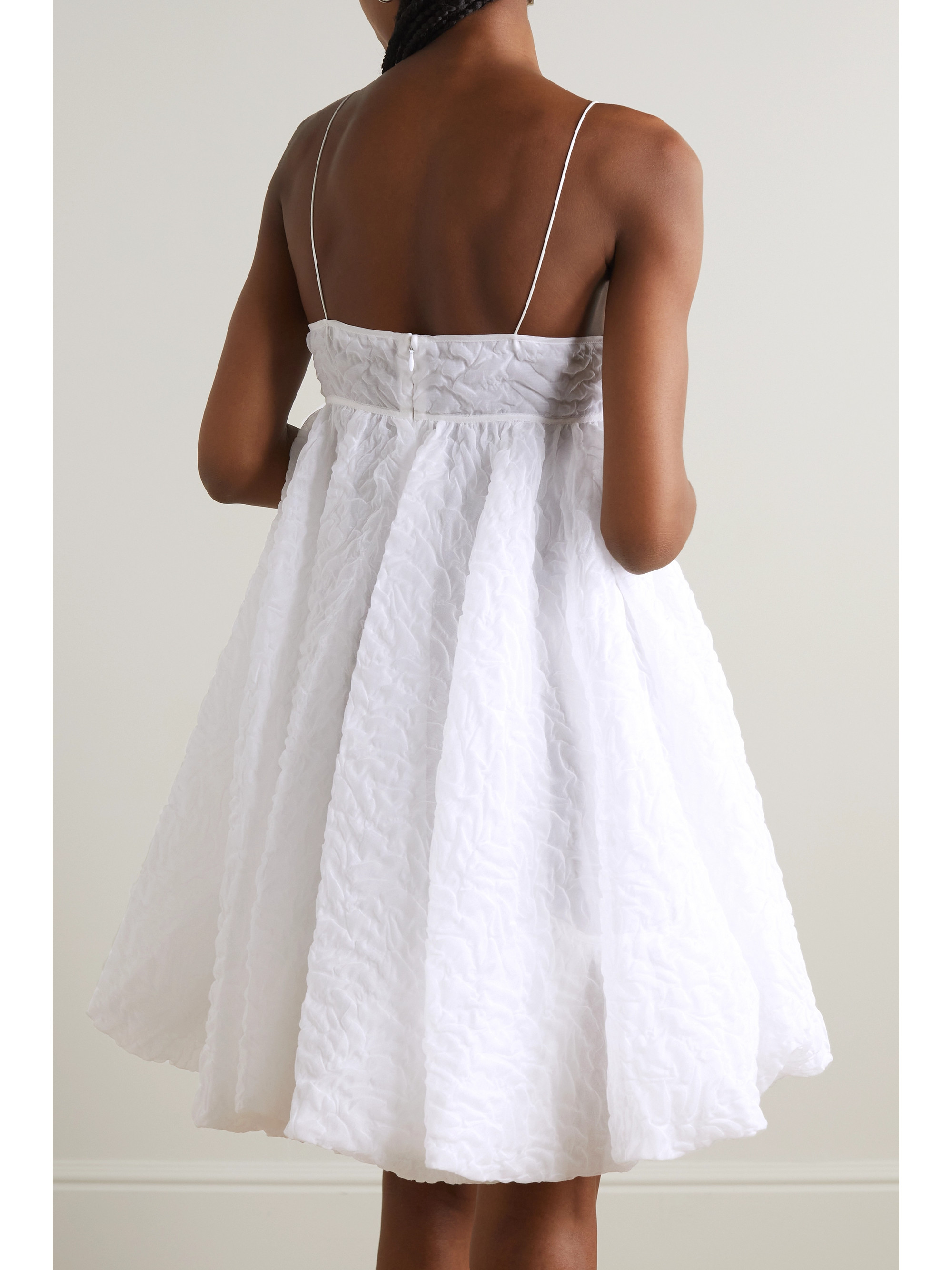 Cecilie Bahnsen Sunni matelassé crepe mini dress thumbnail