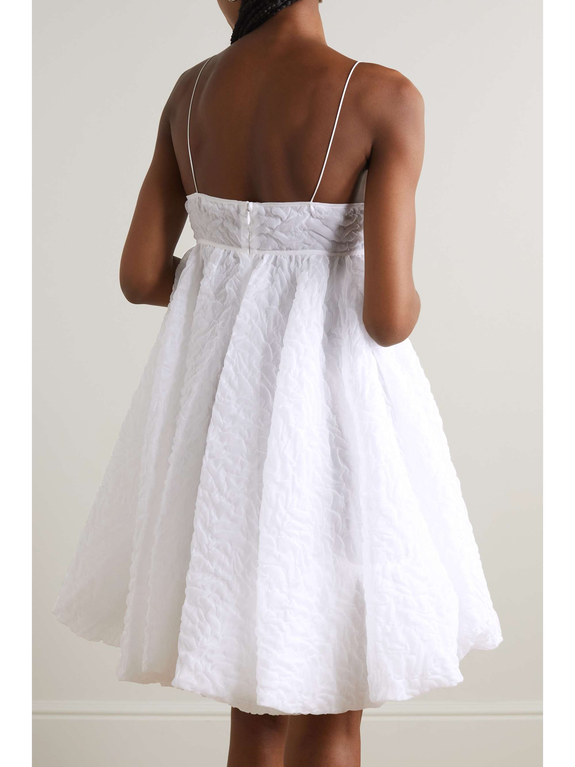 CECILIE BAHNSEN Sunni matelassé crepe mini dress