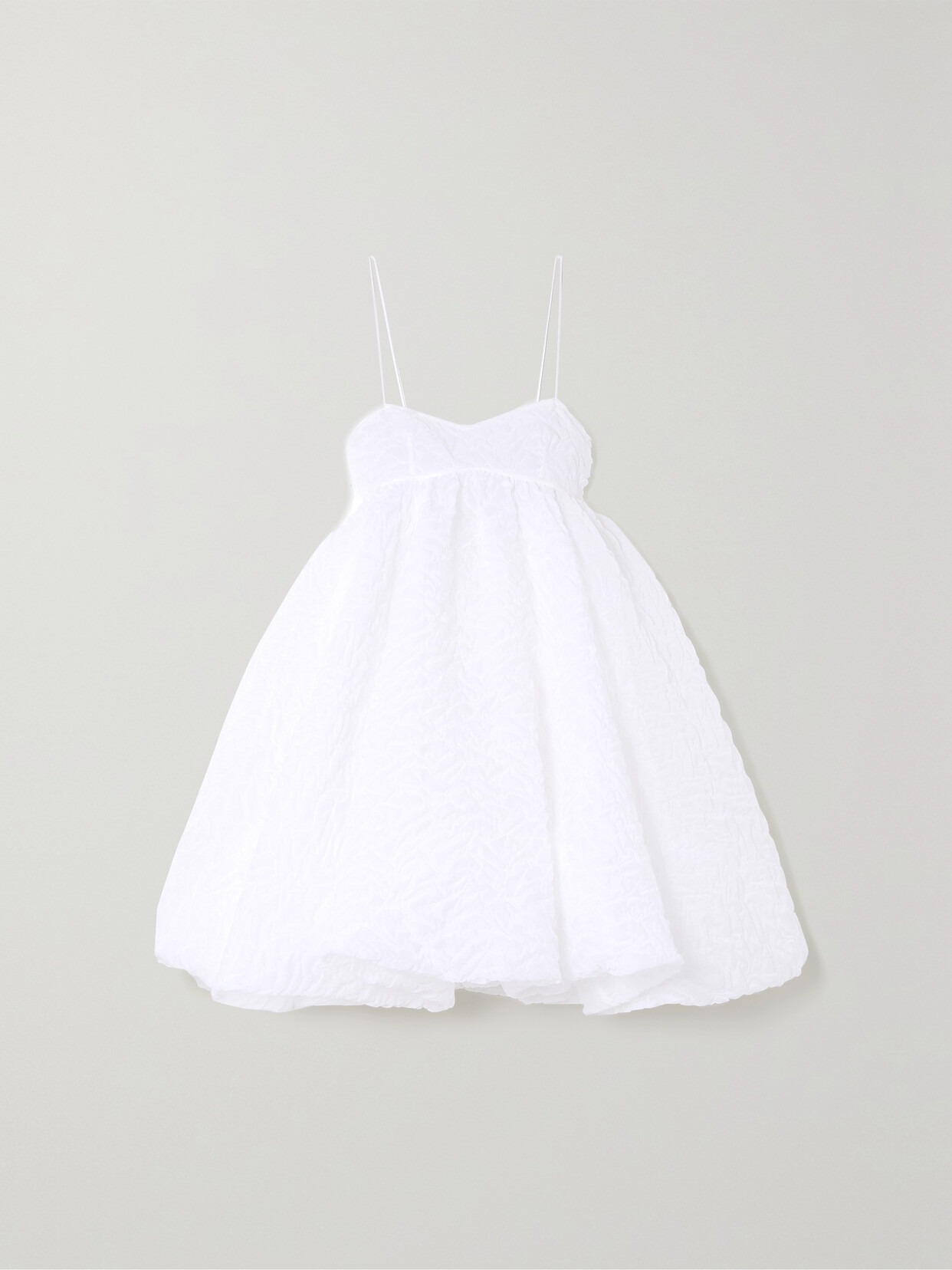 Cecilie Bahnsen - Sunni Matelassé Crepe Mini Dress - White