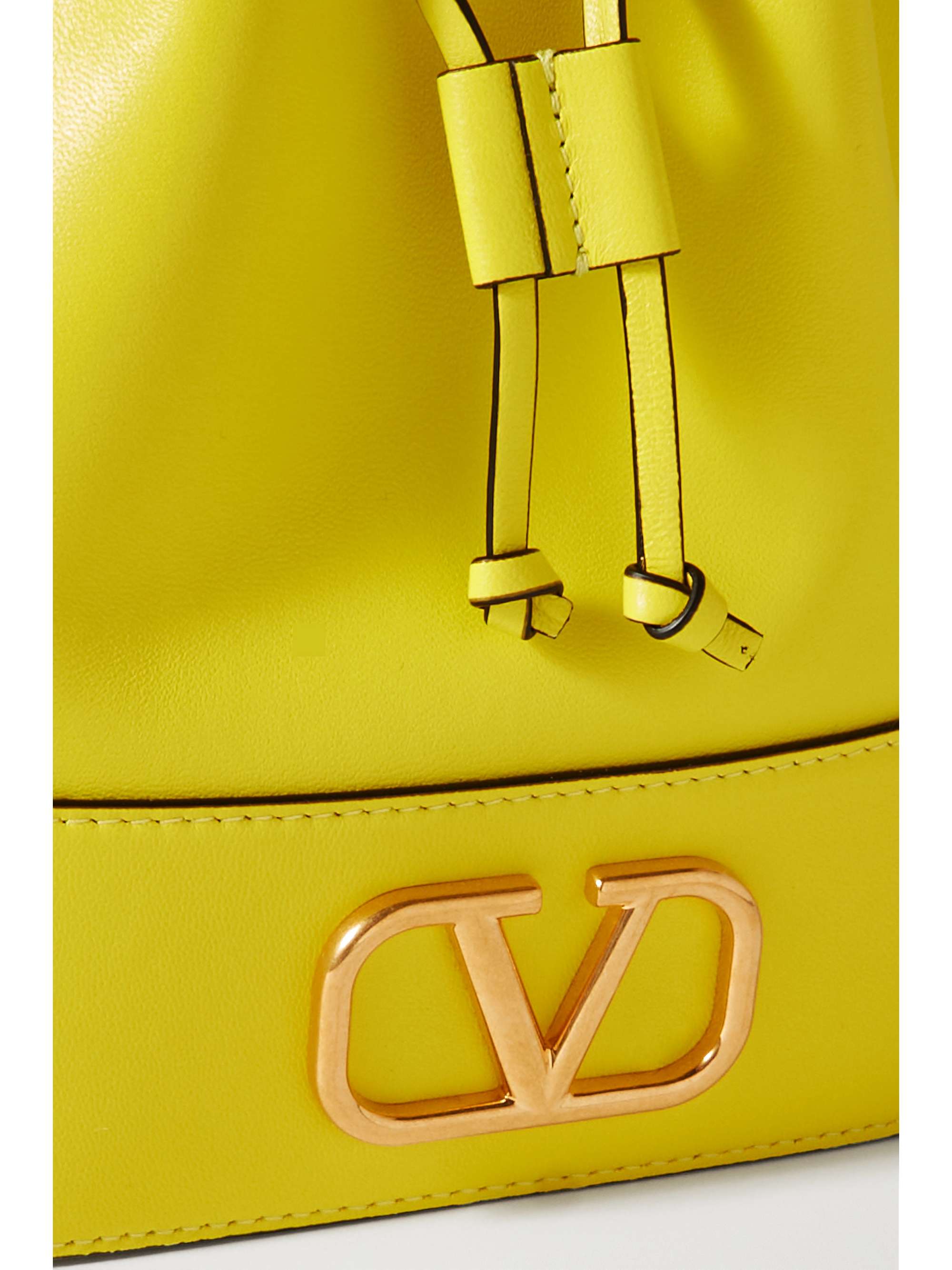 VALENTINO GARAVANI Valentino Garavani VLOGO mini leather bucket bag