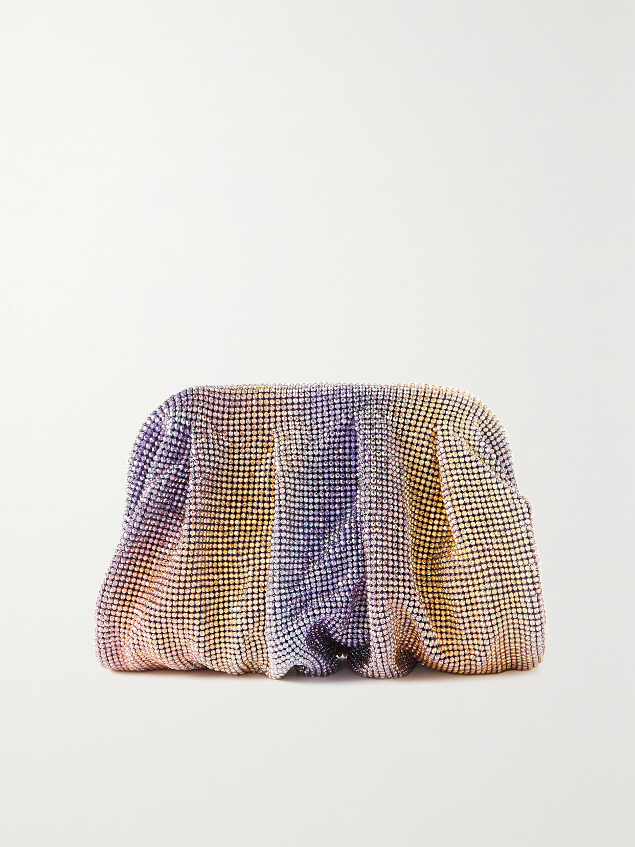 Benedetta Bruzziches - Venus La Petite Crystal-embellished Satin Clutch - Purple