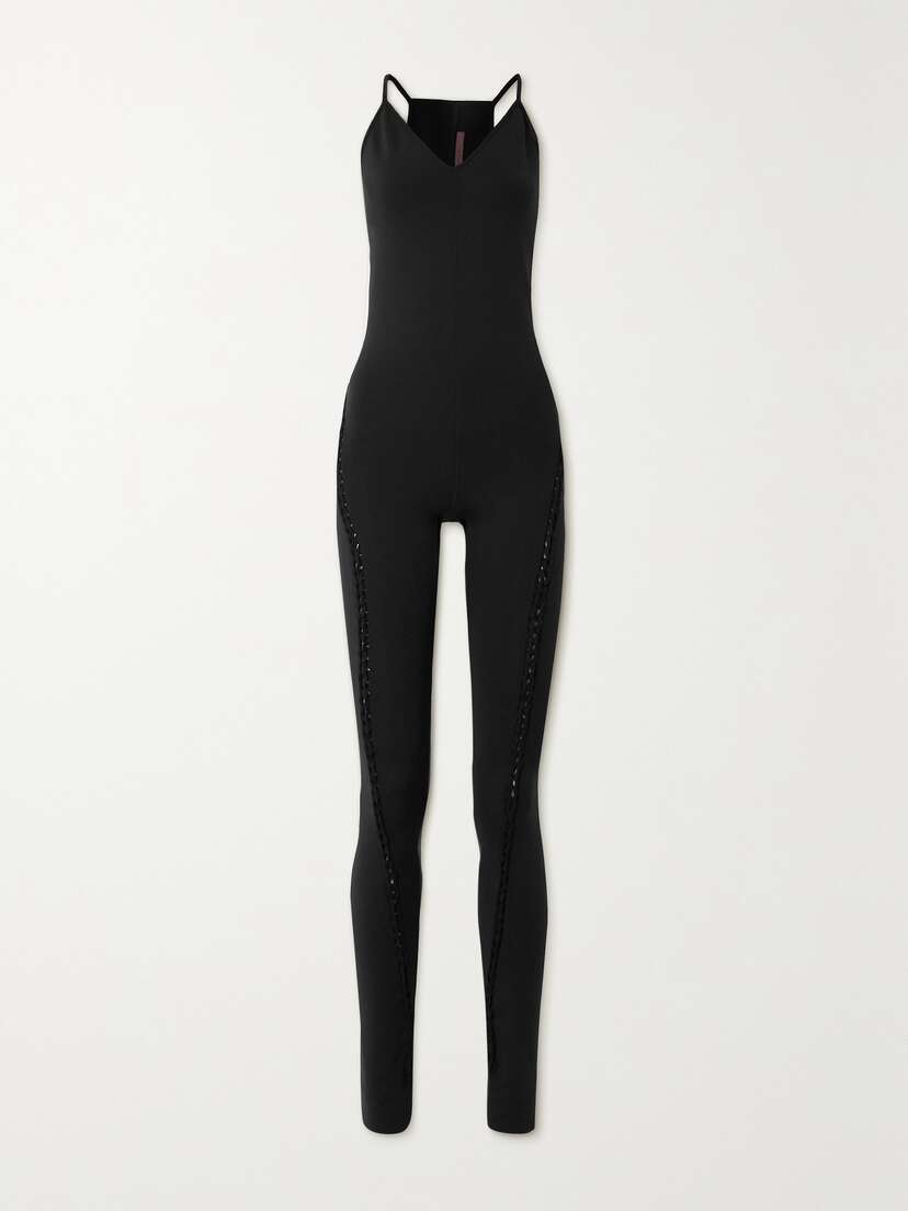 Rick Owens Zephyr Braided Stretch-jersey Jumpsuit