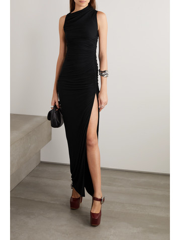 Rick Owens Svita ruched jersey maxi dress