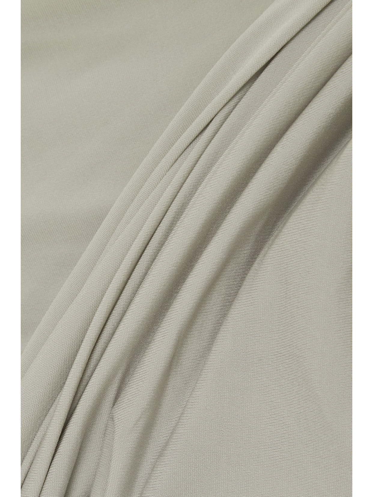 Asymmetric Ruched Stretch-Jersey Skirt