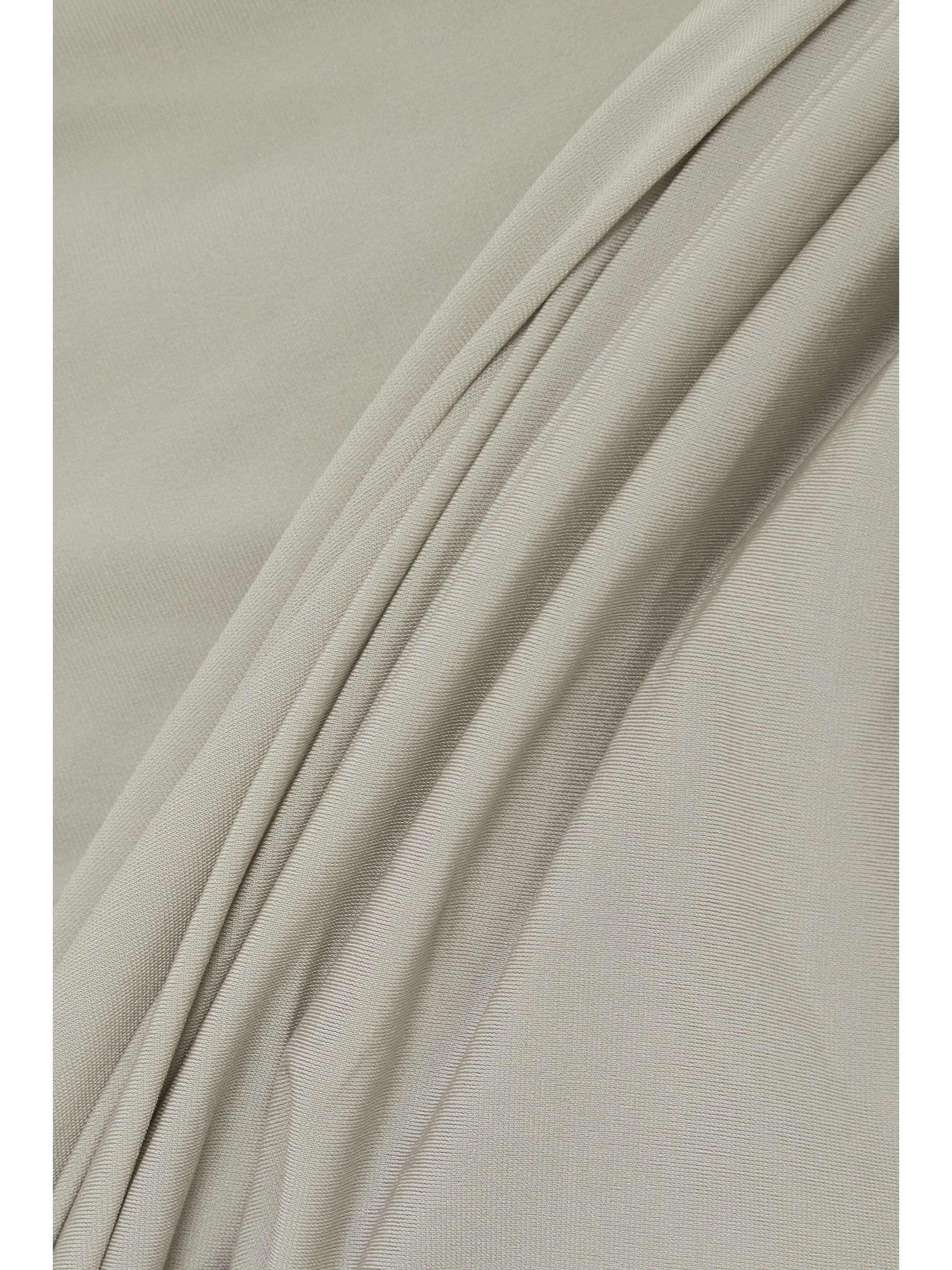 RICK OWENS ストレッチジャージー アシンメトリー スカート ルーシュ入り
