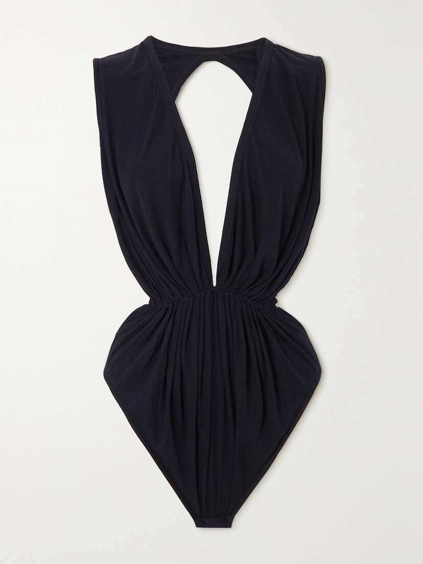 Rick Owens Gia Open-back Jersey Bodysuit
