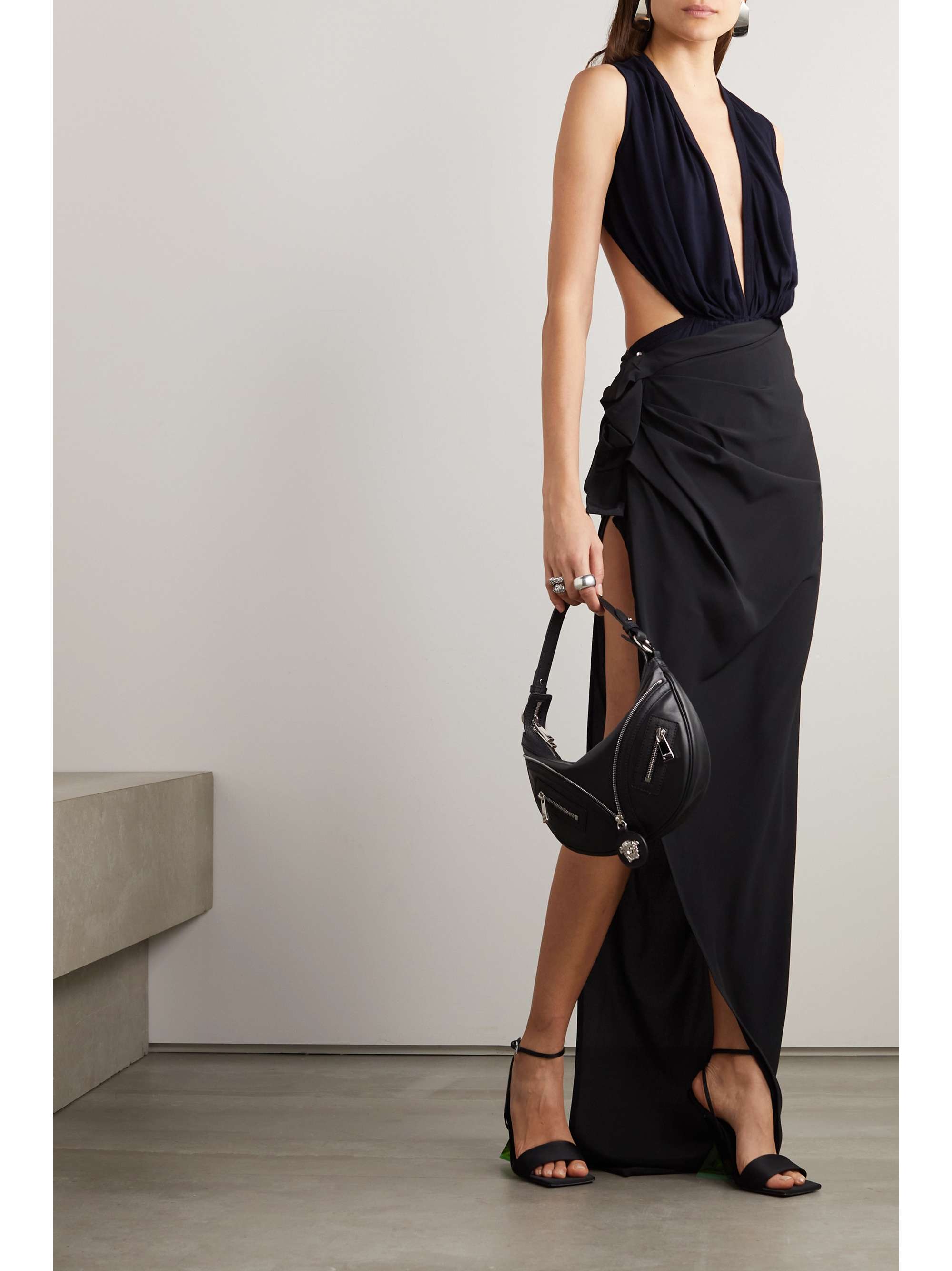 RICK OWENS Gia open-back jersey bodysuit
