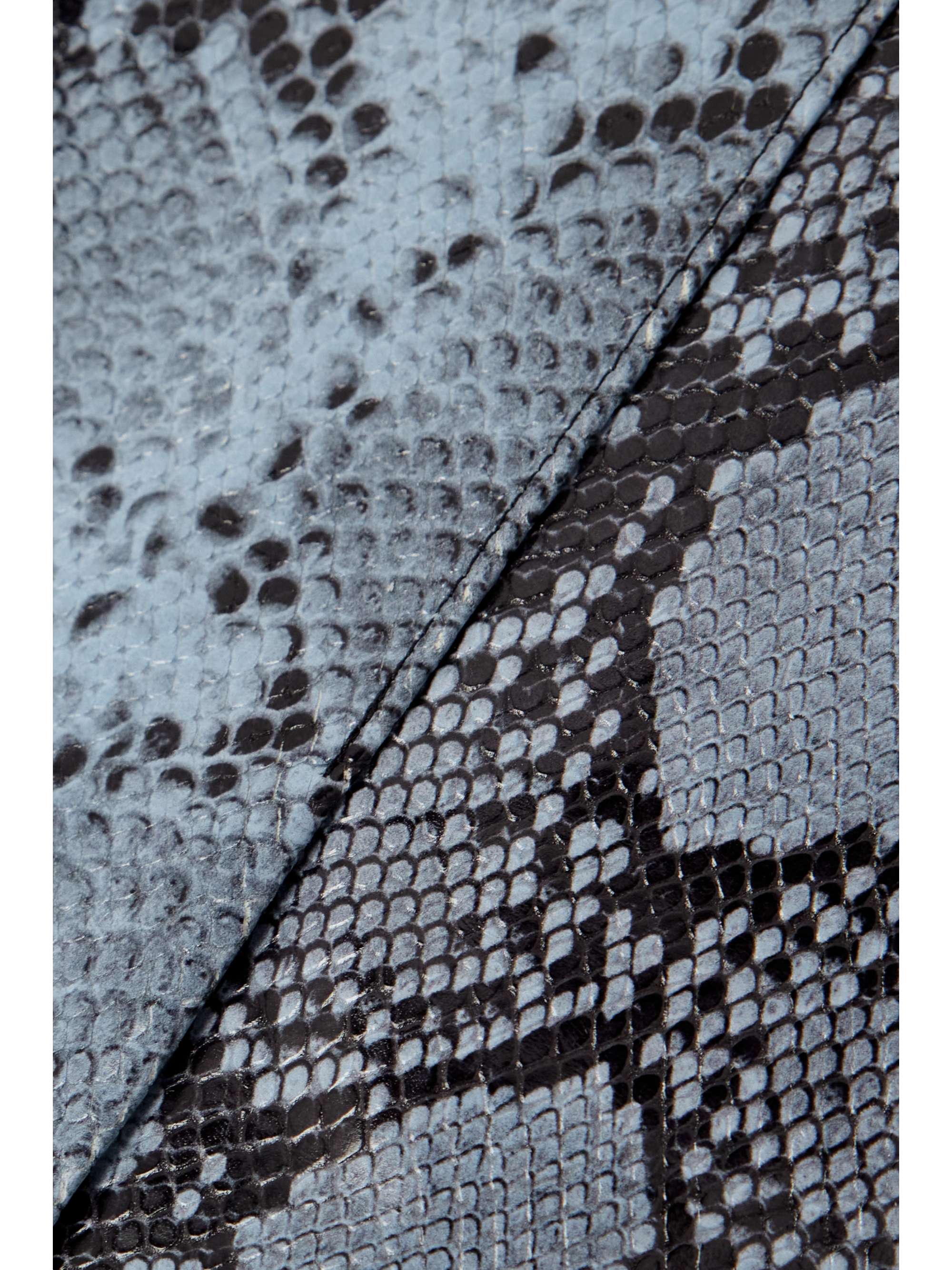 16ARLINGTON Minerva snake-effect leather mini skirt