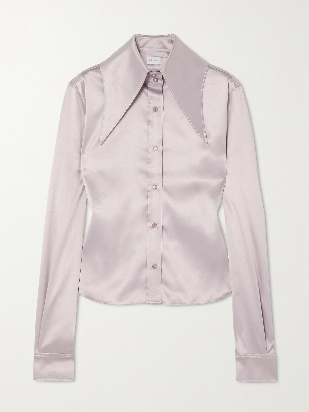 16ARLINGTON - Ione Satin Shirt - Pink