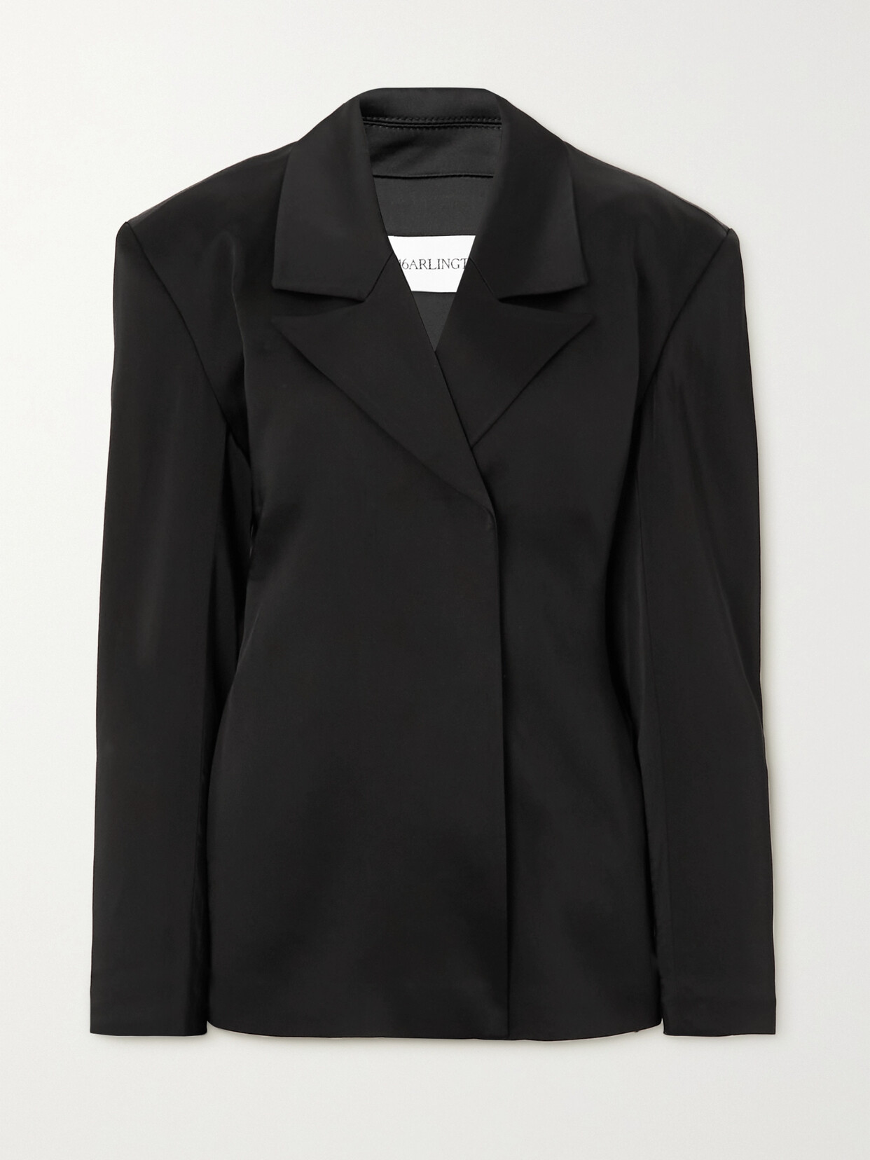 16ARLINGTON - Lorelei Satin Blazer - Black