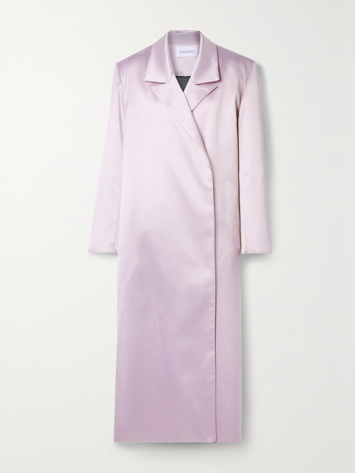 16ARLINGTON - Willa Feather-embellished Satin Coat - Purple