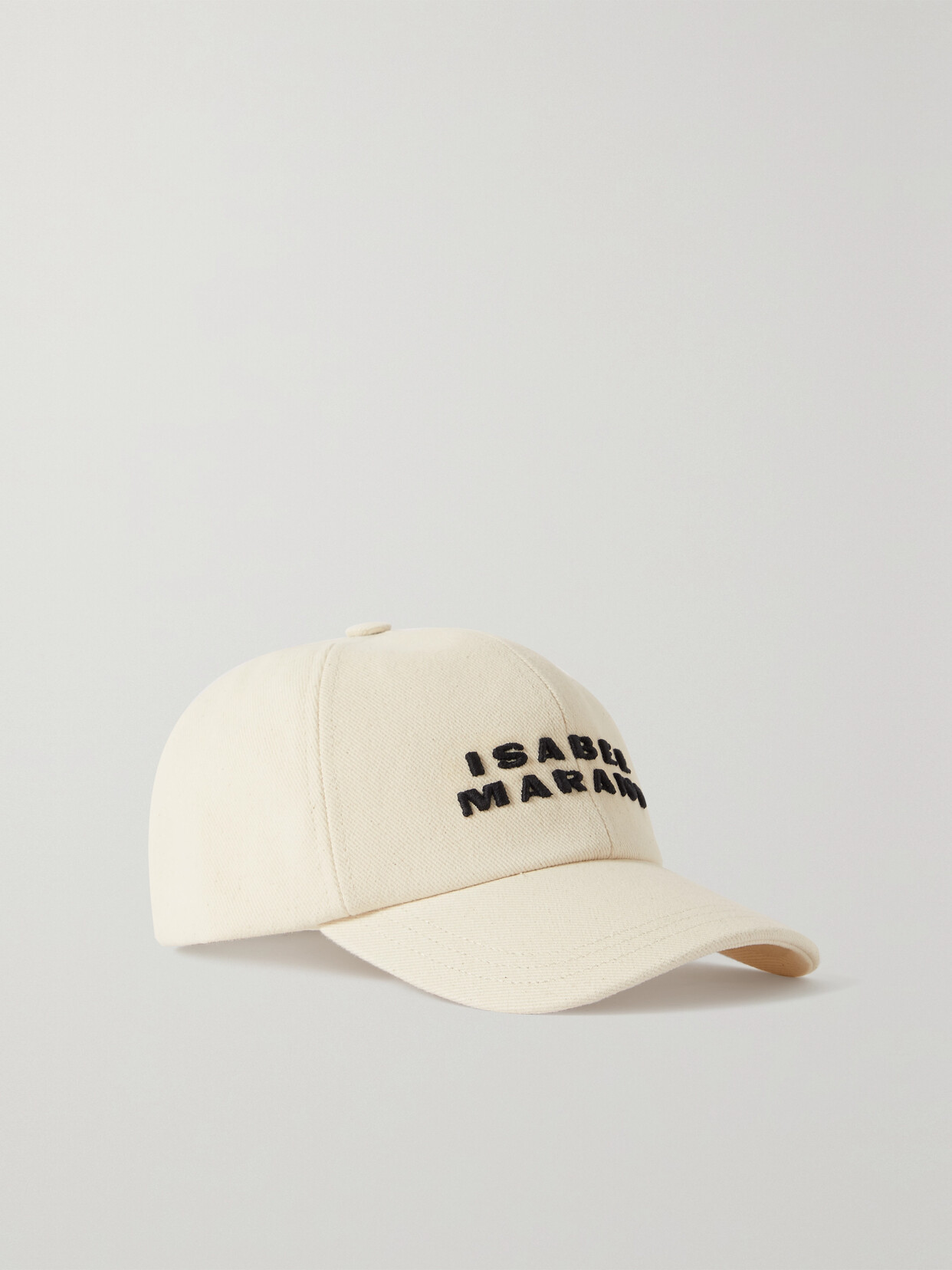 Isabel Marant - Tyron Logo-embroidered Cotton-twill Baseball Cap - Ivory