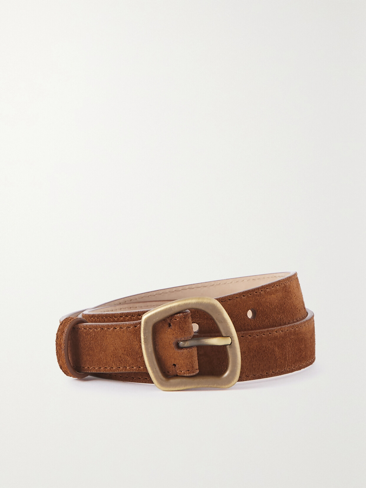 Gabriela Hearst - Simone Small Suede Belt - Brown