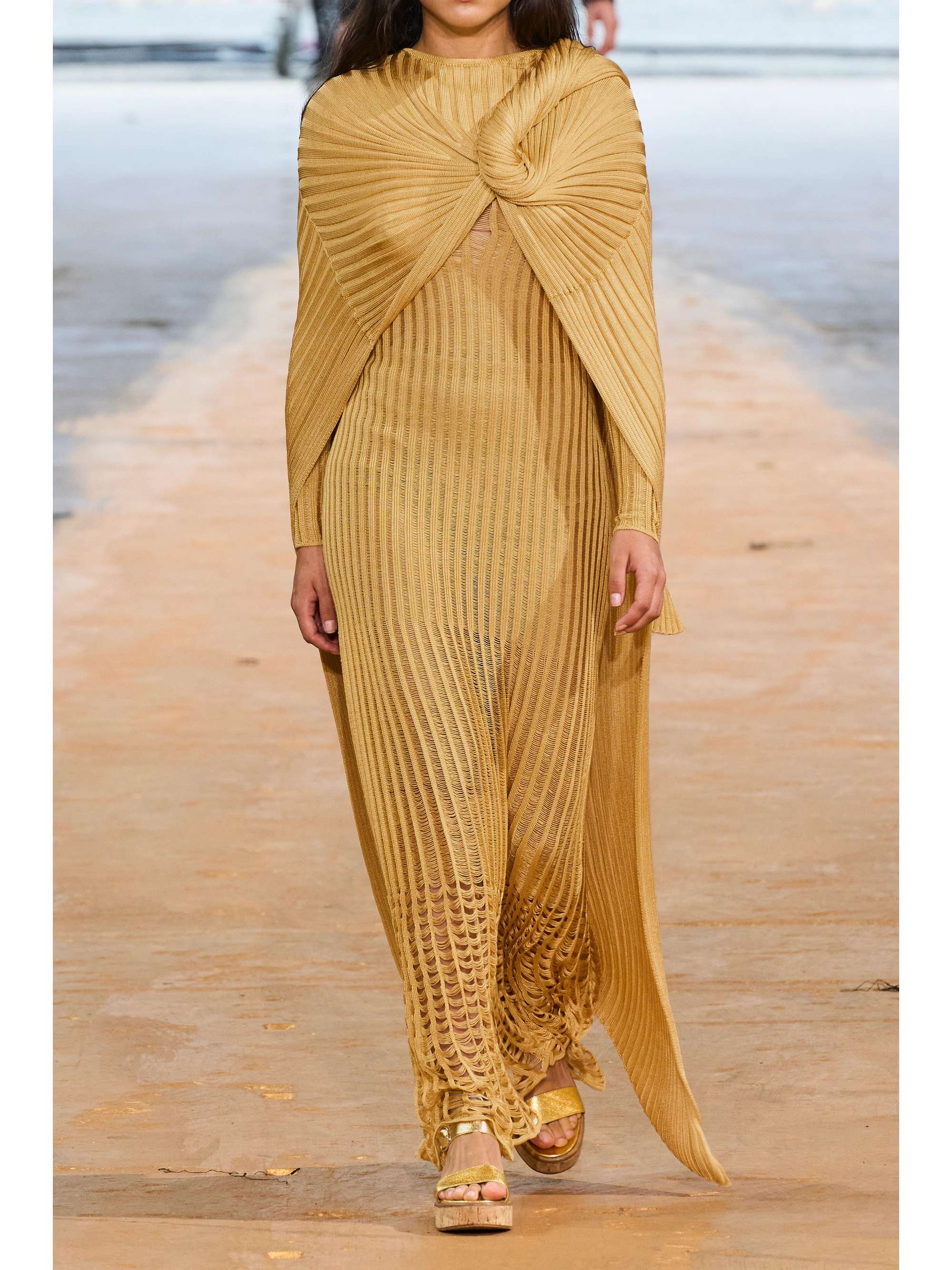 GABRIELA HEARST Taos ribbed silk poncho
