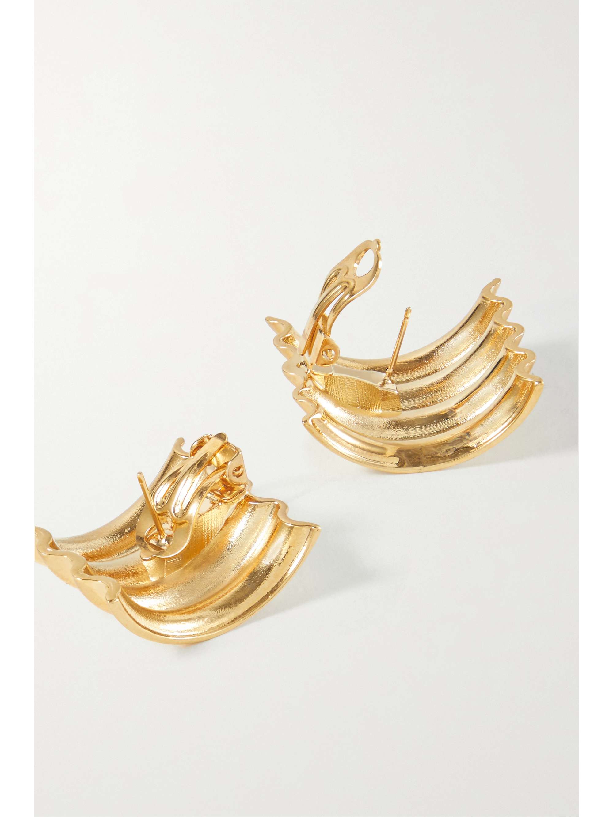 KHAITE Julius gold-plated earrings