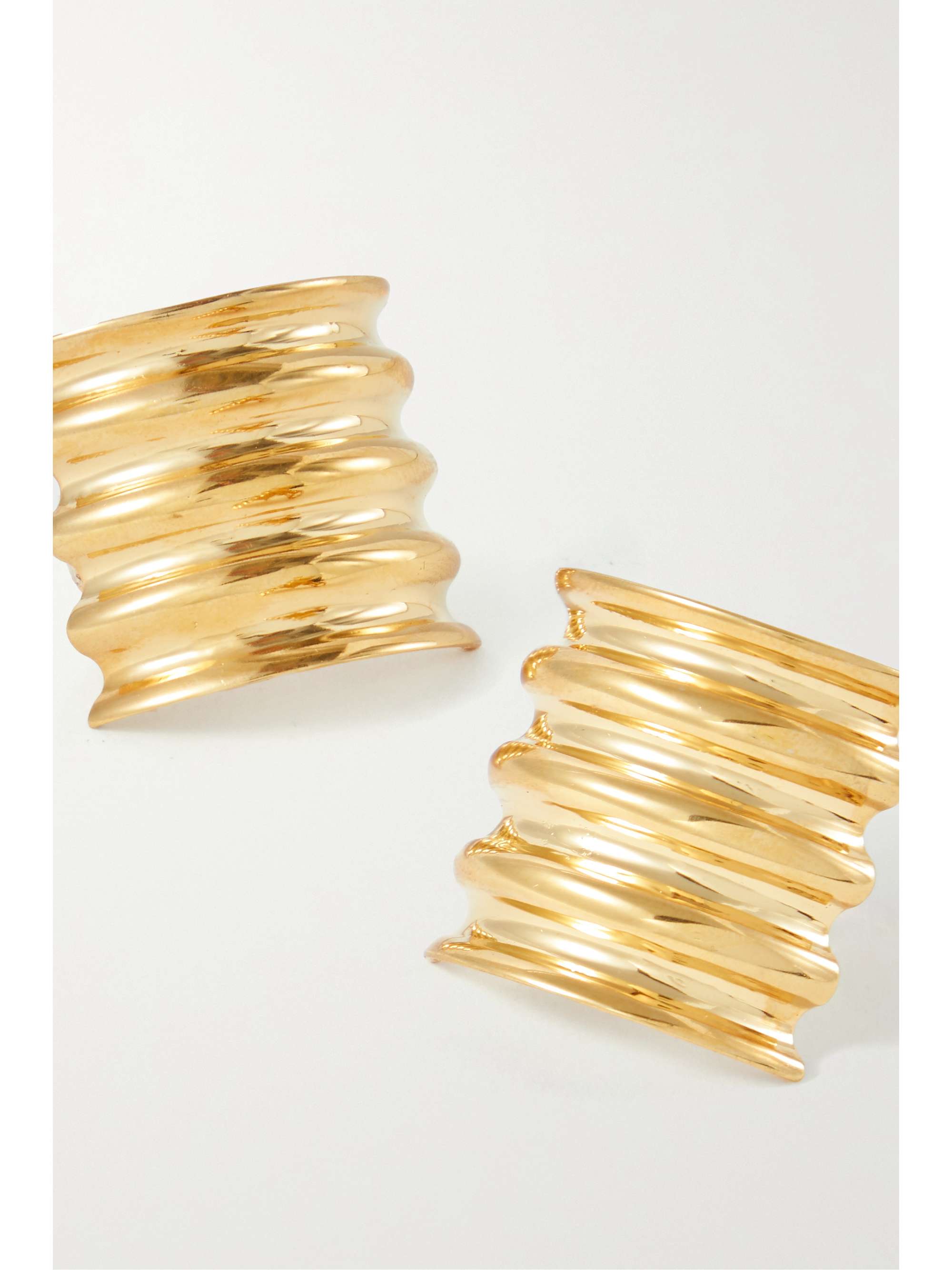 KHAITE Julius gold-plated earrings