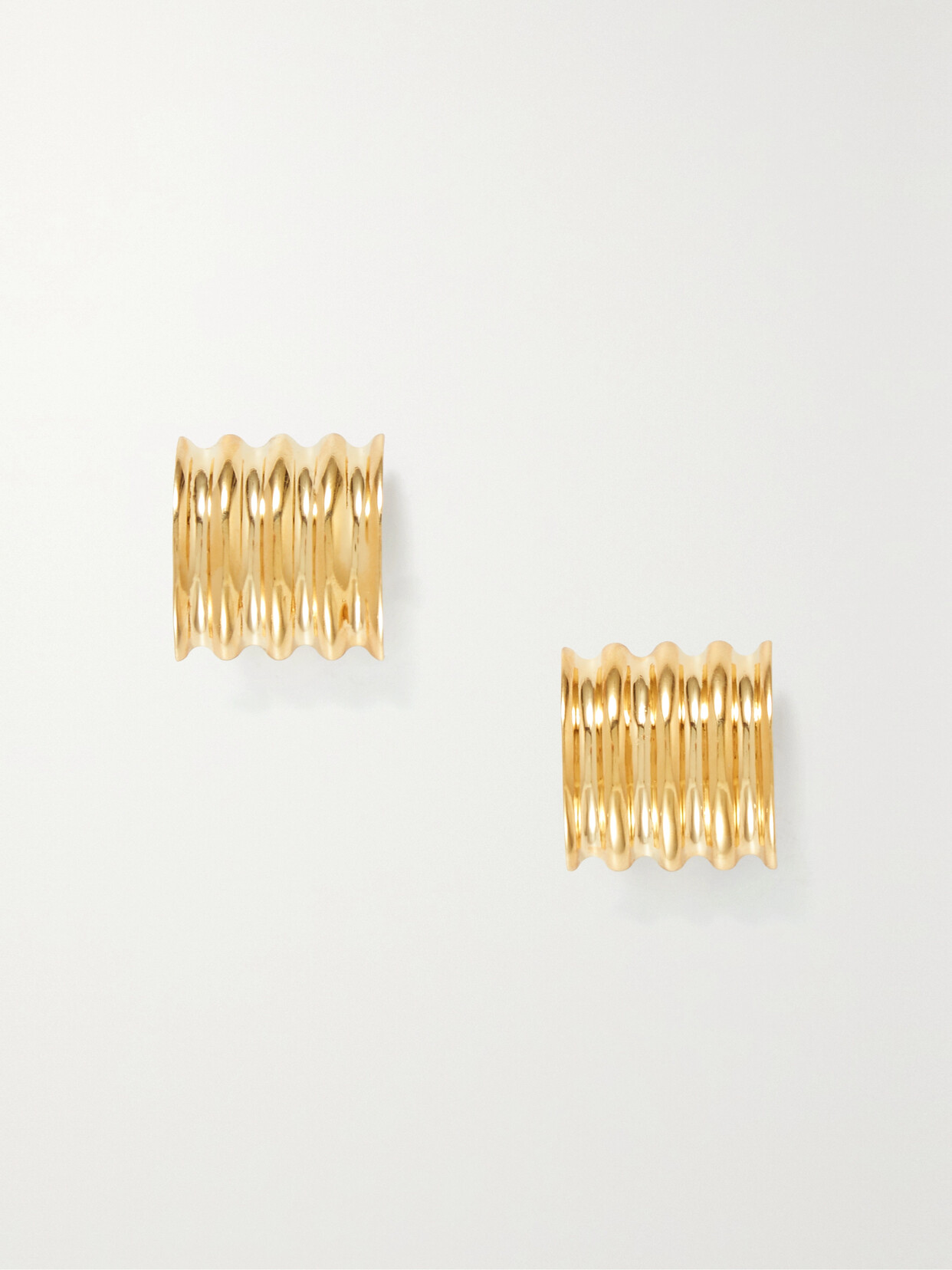 Khaite - Julius Gold-plated Earrings - one size