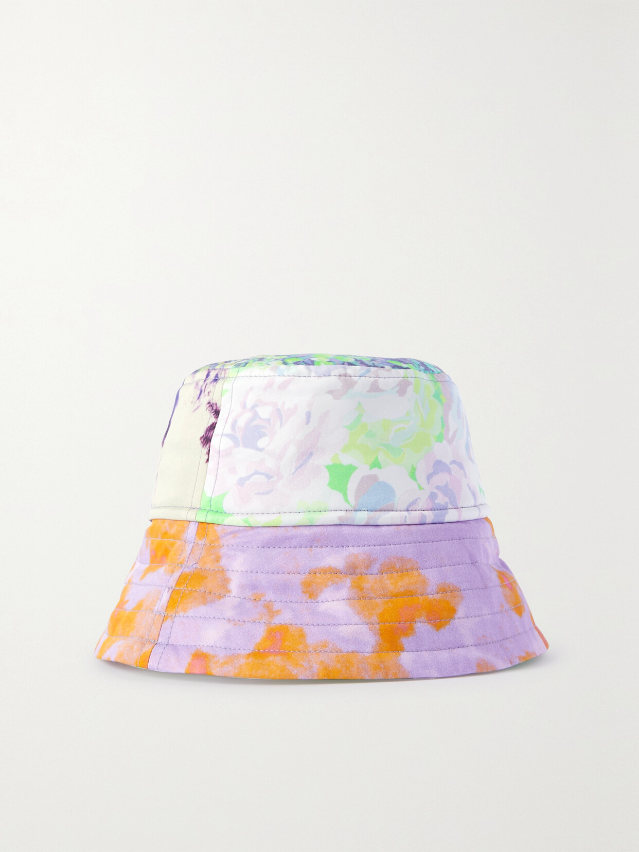 Dries Van Noten - Patchwork Tie-dyed Printed Shell Bucket Hat - Pink