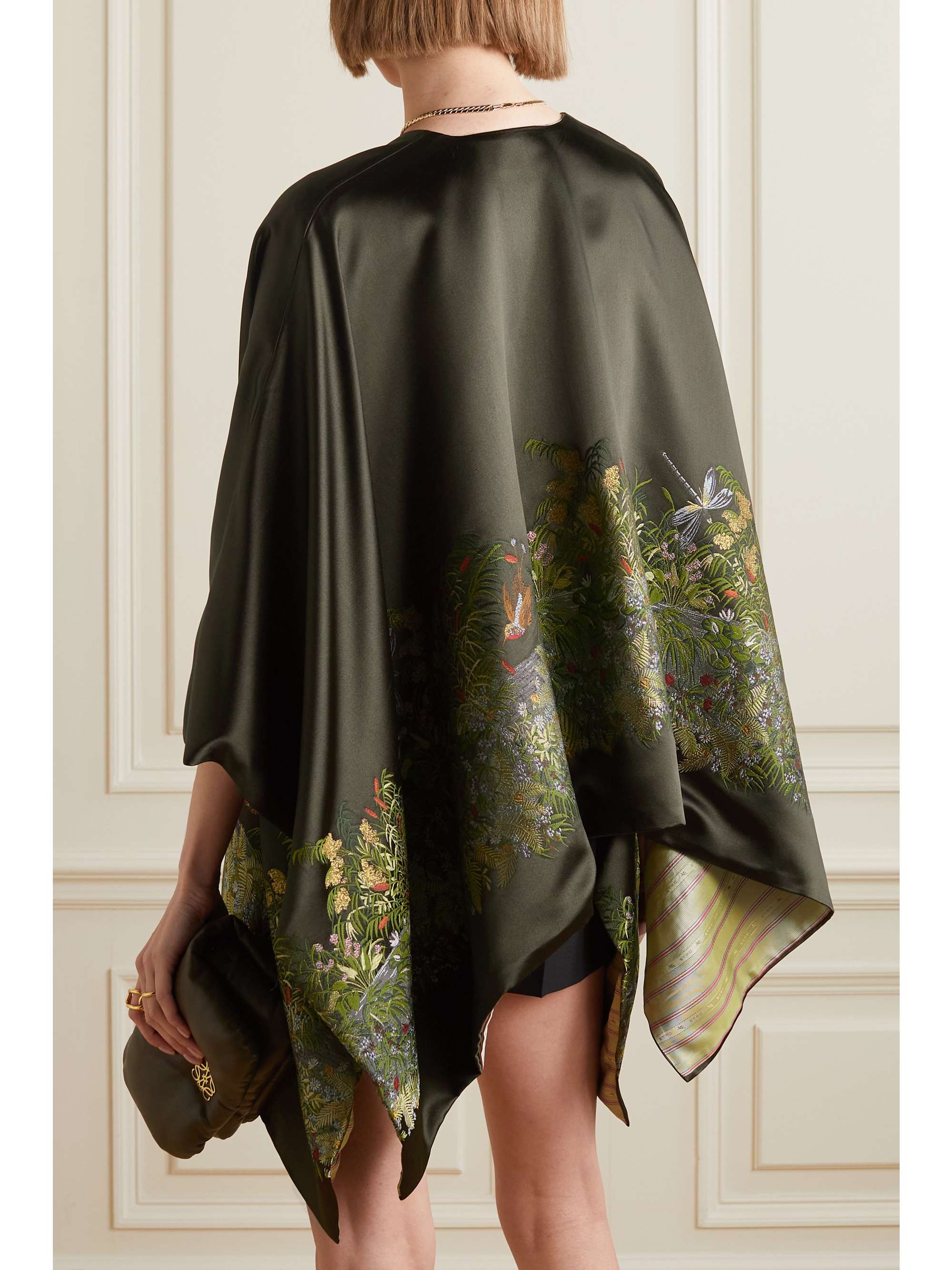 ETRO Satin-jacquard wrap