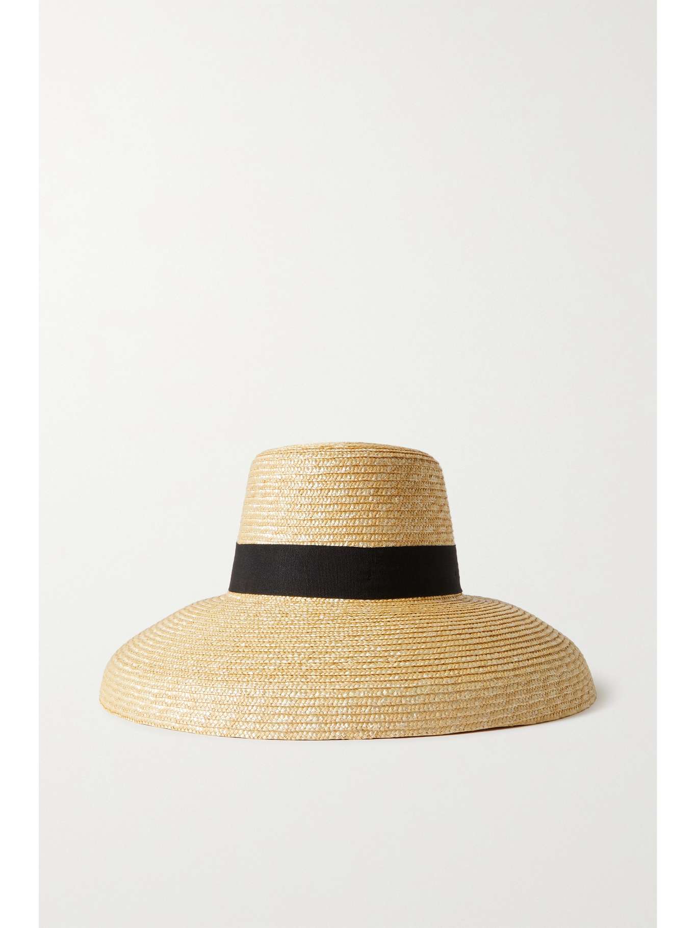 MAX MARA Corona canvastrimmed straw hat NETAPORTER