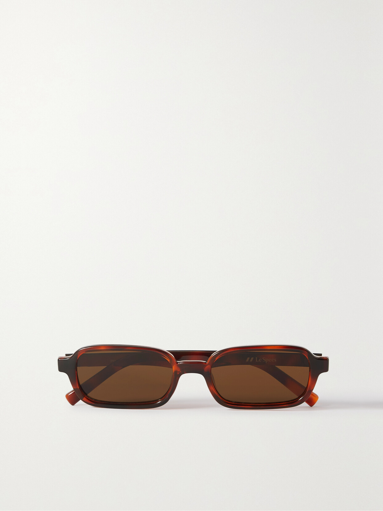 Le Specs - Pilferer Rectangular-frame Tortoiseshell Acetate Sunglasses - Brown