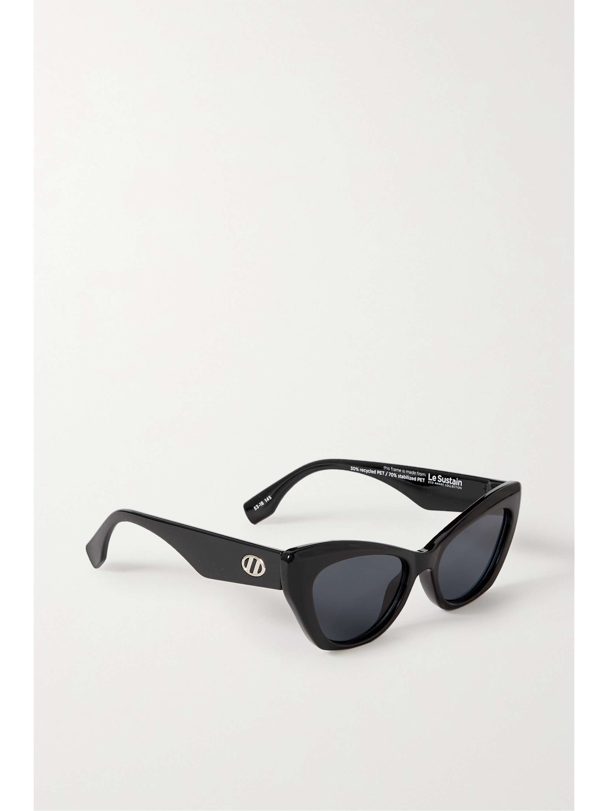 LE SPECS Eye Trash cateye acetate sunglasses NETAPORTER