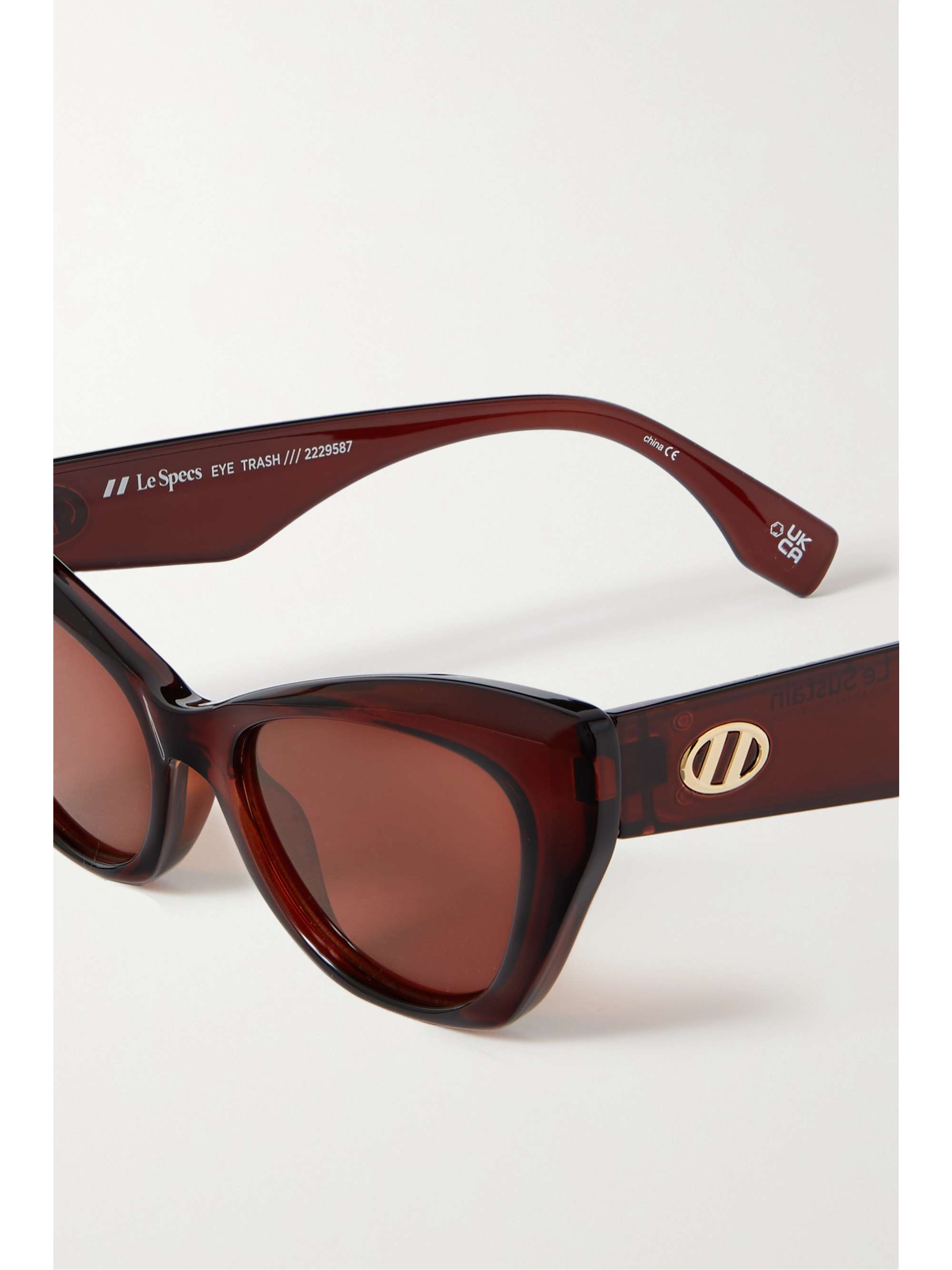 LE SPECS Eye Trash cat-eye acetate sunglasses