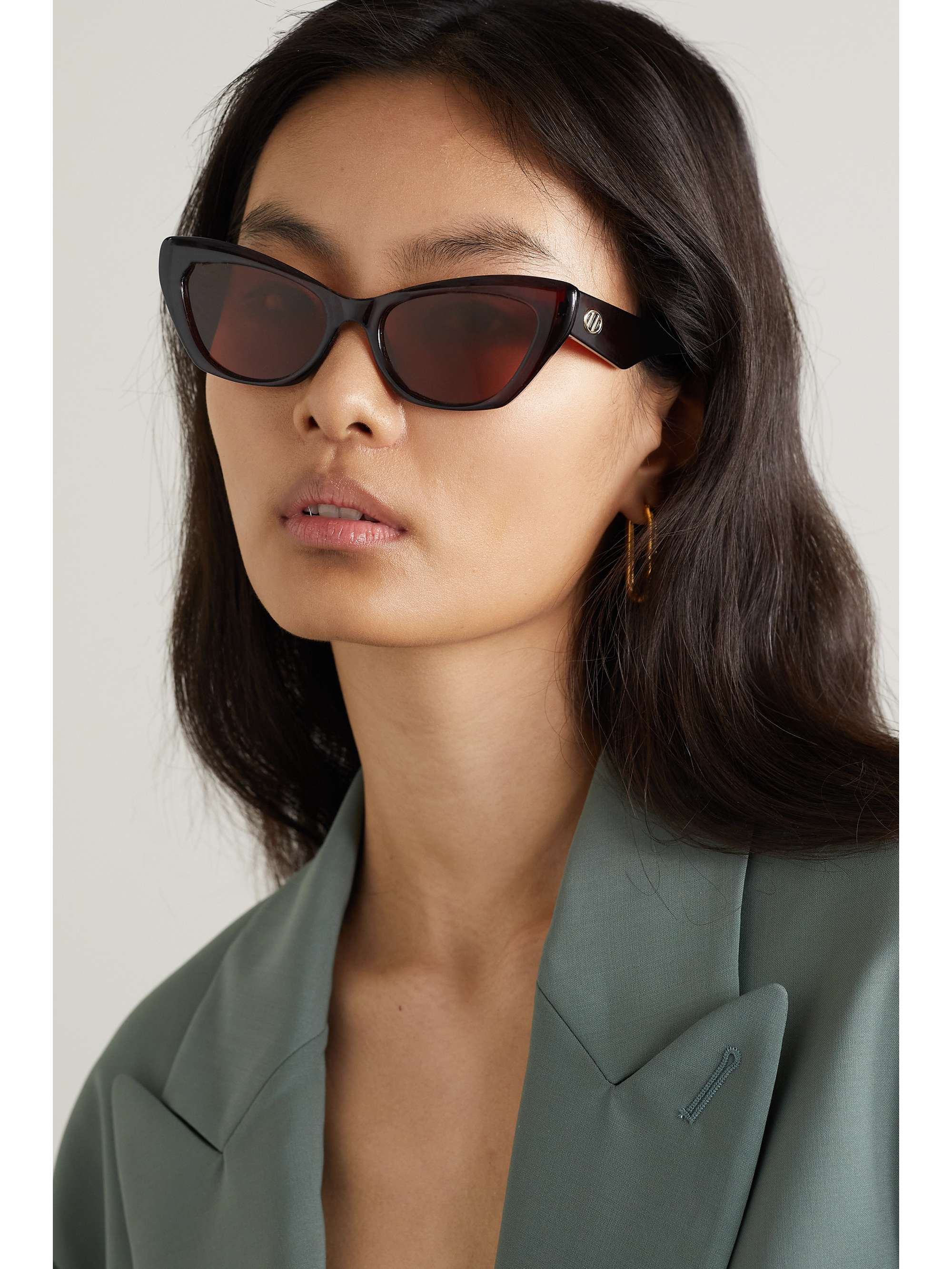 LE SPECS Eye Trash cat-eye acetate sunglasses