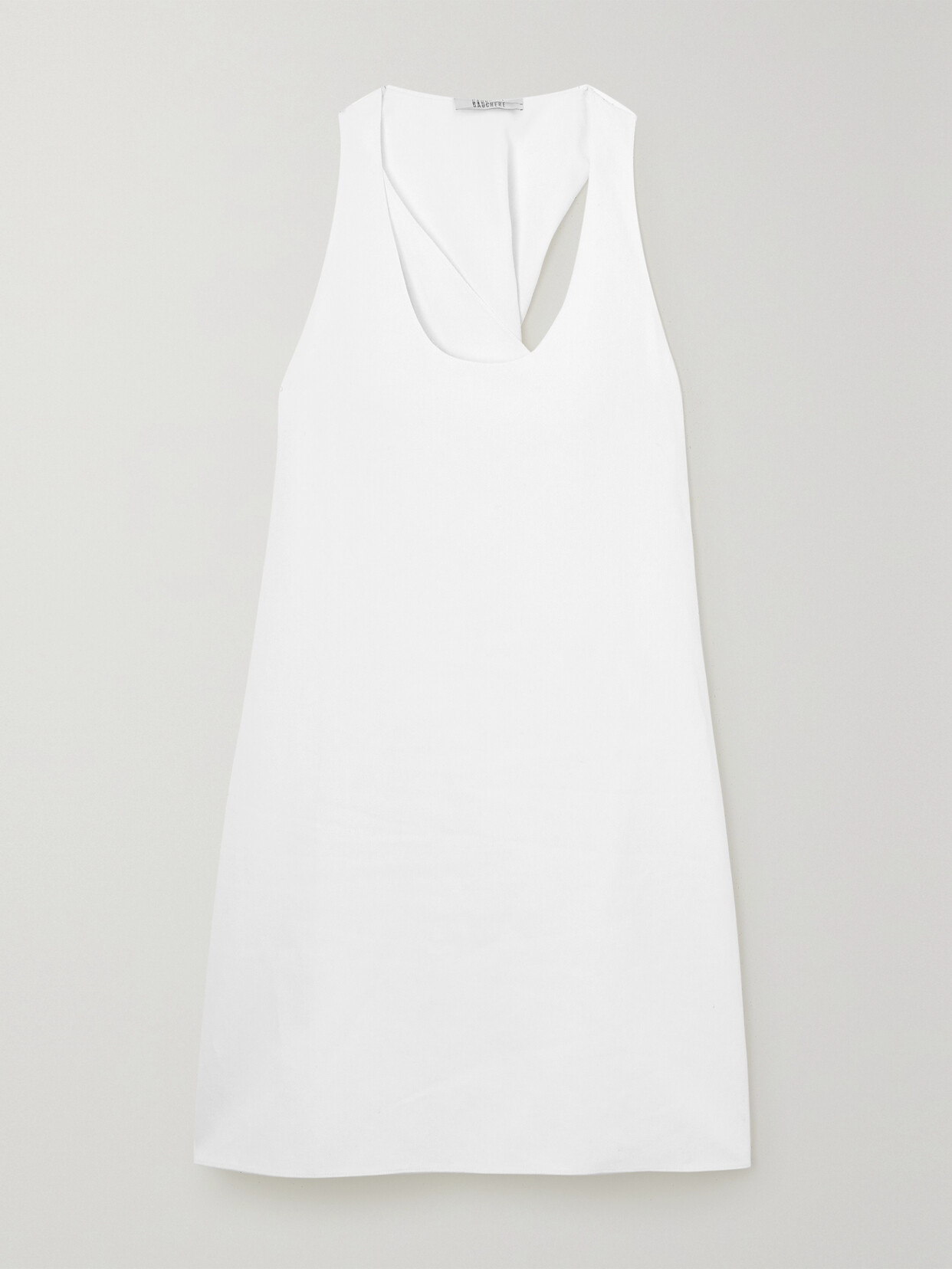 GAUCHERE - Twisted Cotton And Linen-blend Twill Mini Dress - White