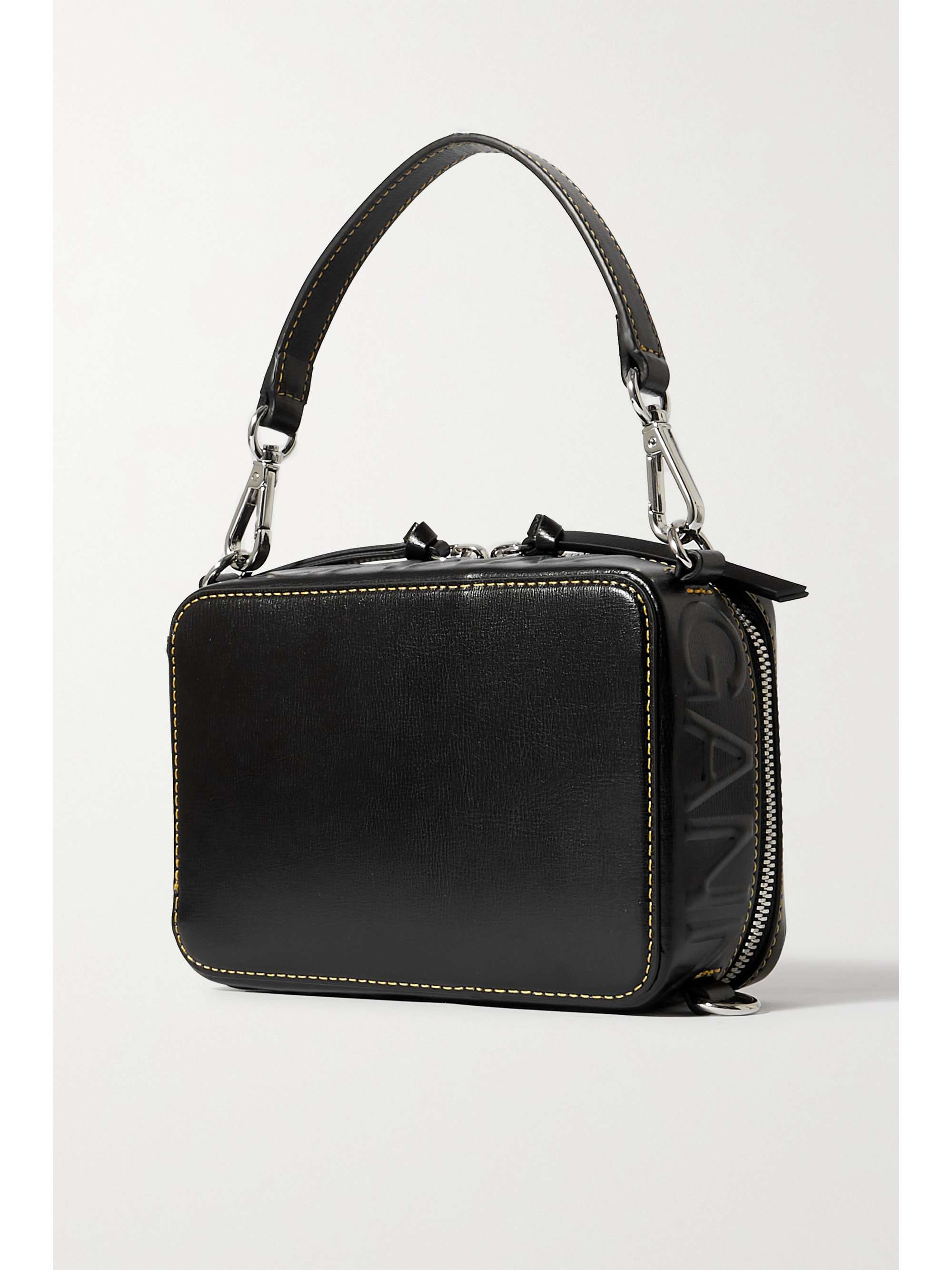 GANNI Banner recycledleather bag NETAPORTER