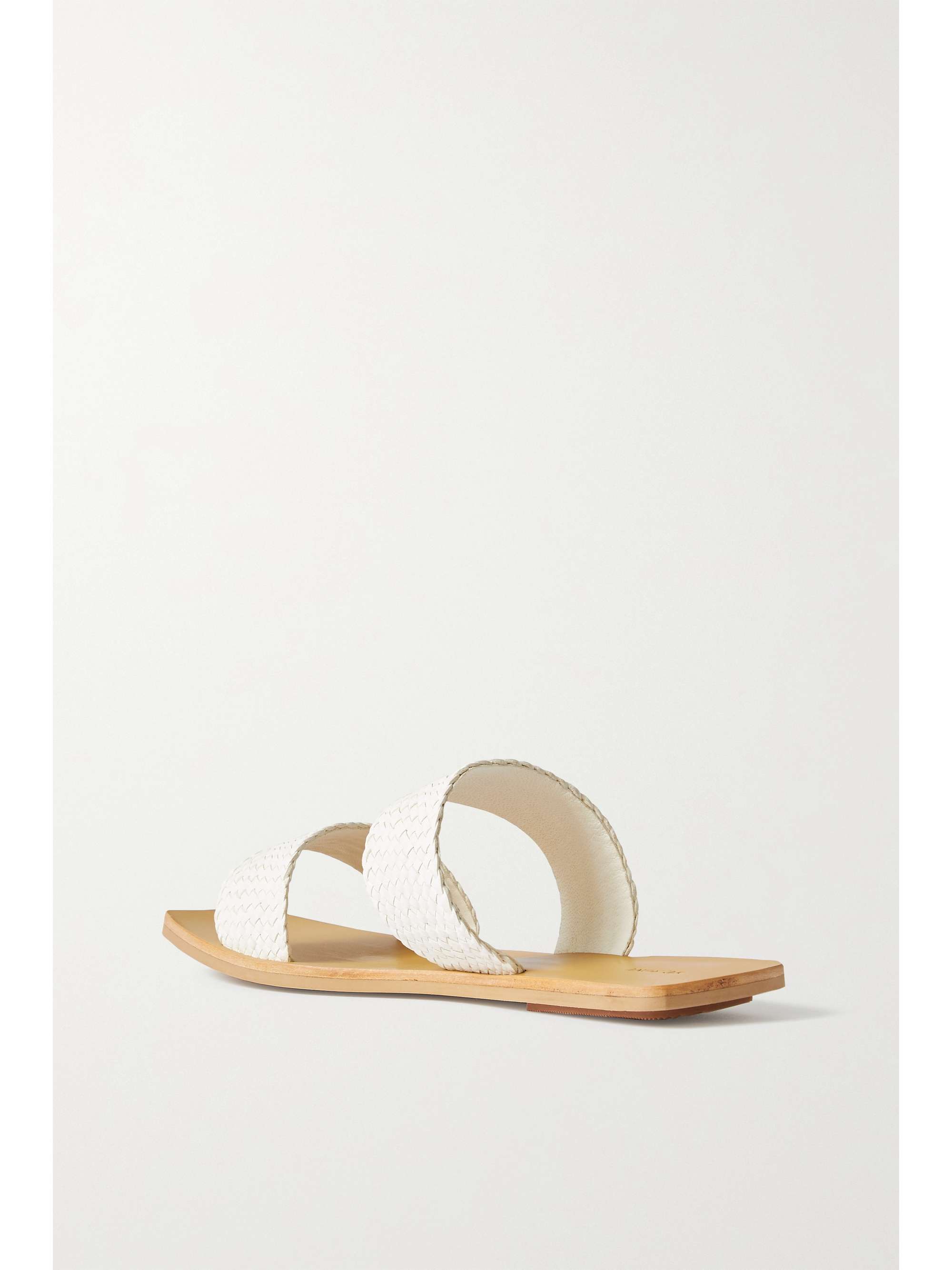 ST. AGNI Clea woven leather slides