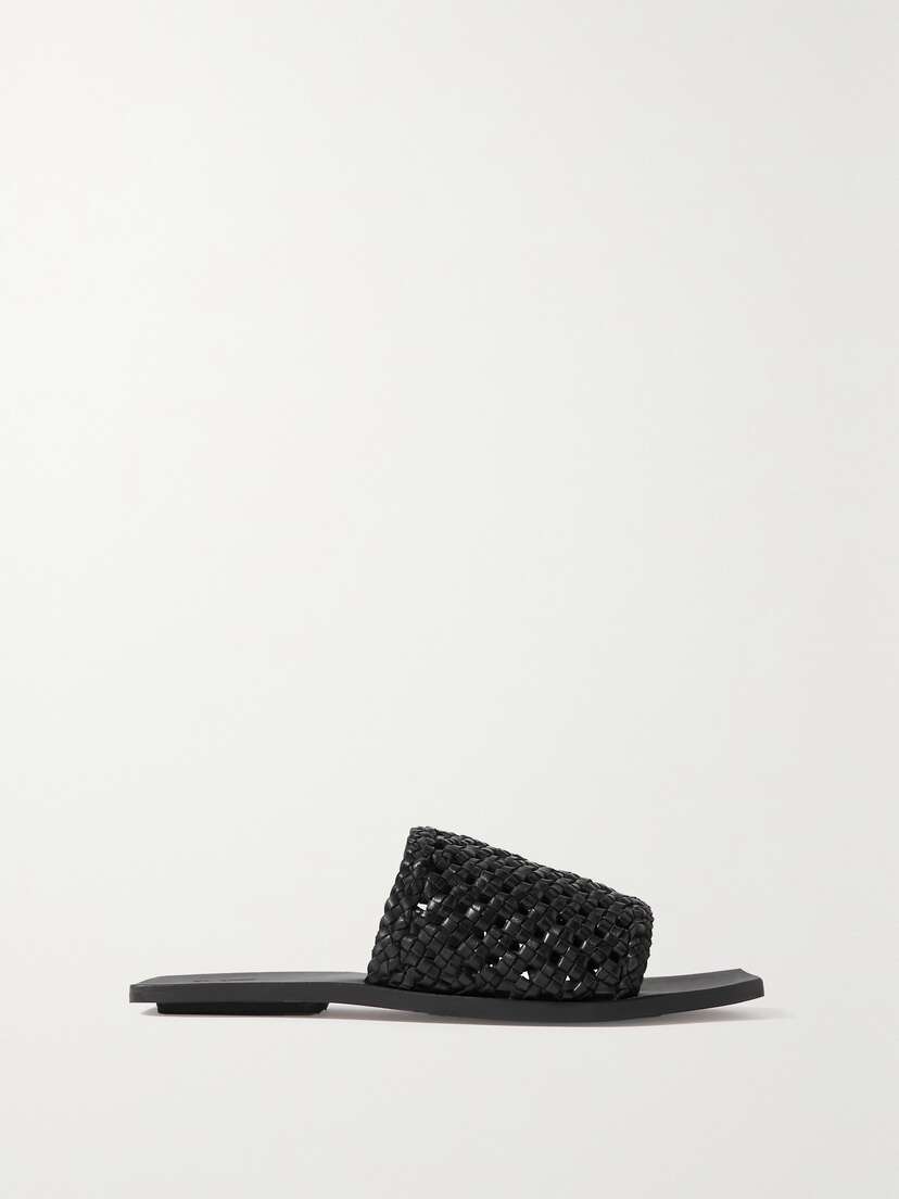 St. Agni + Net Sustain Macramé Leather Slides