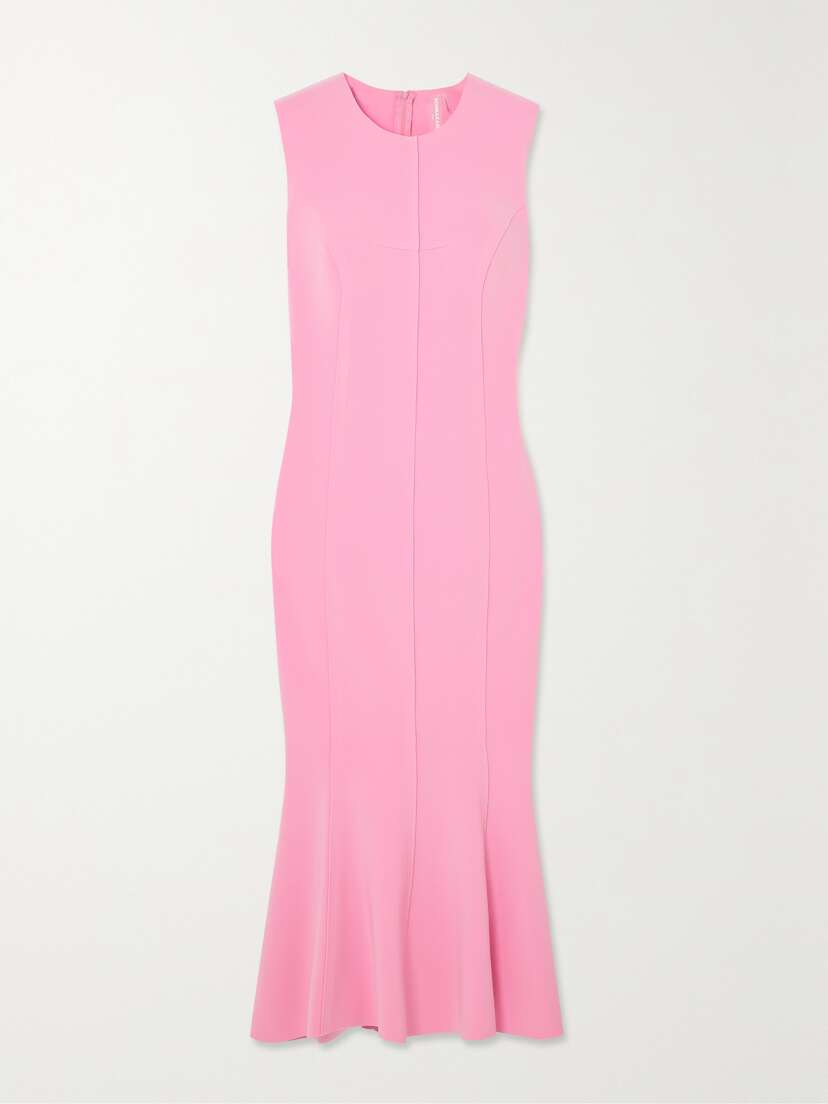 Norma Kamali Grace Paneled Stretch-jersey Midi Dress - x large