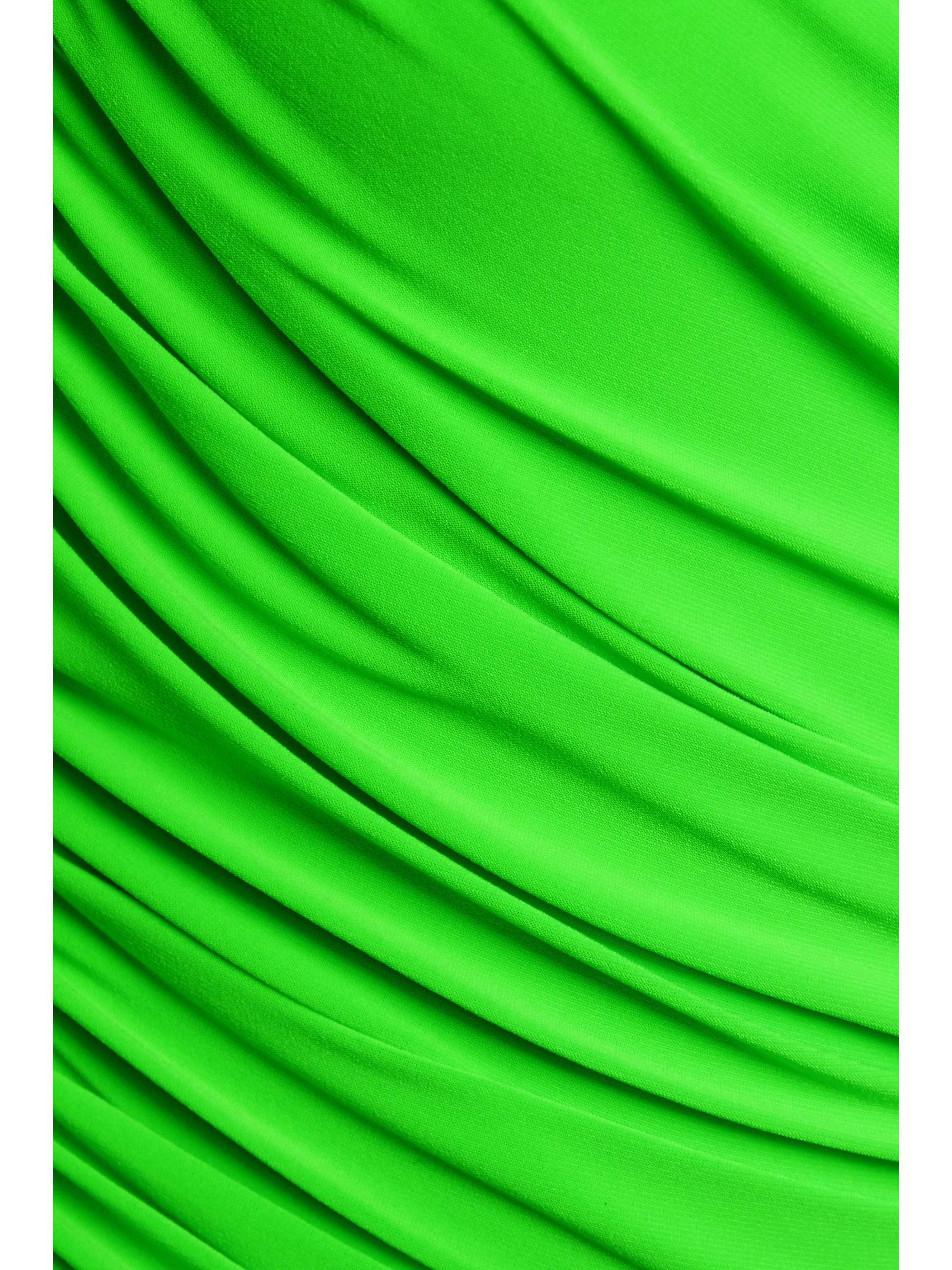 NORMA KAMALI Diana one-shoulder ruched stretch-jersey dress