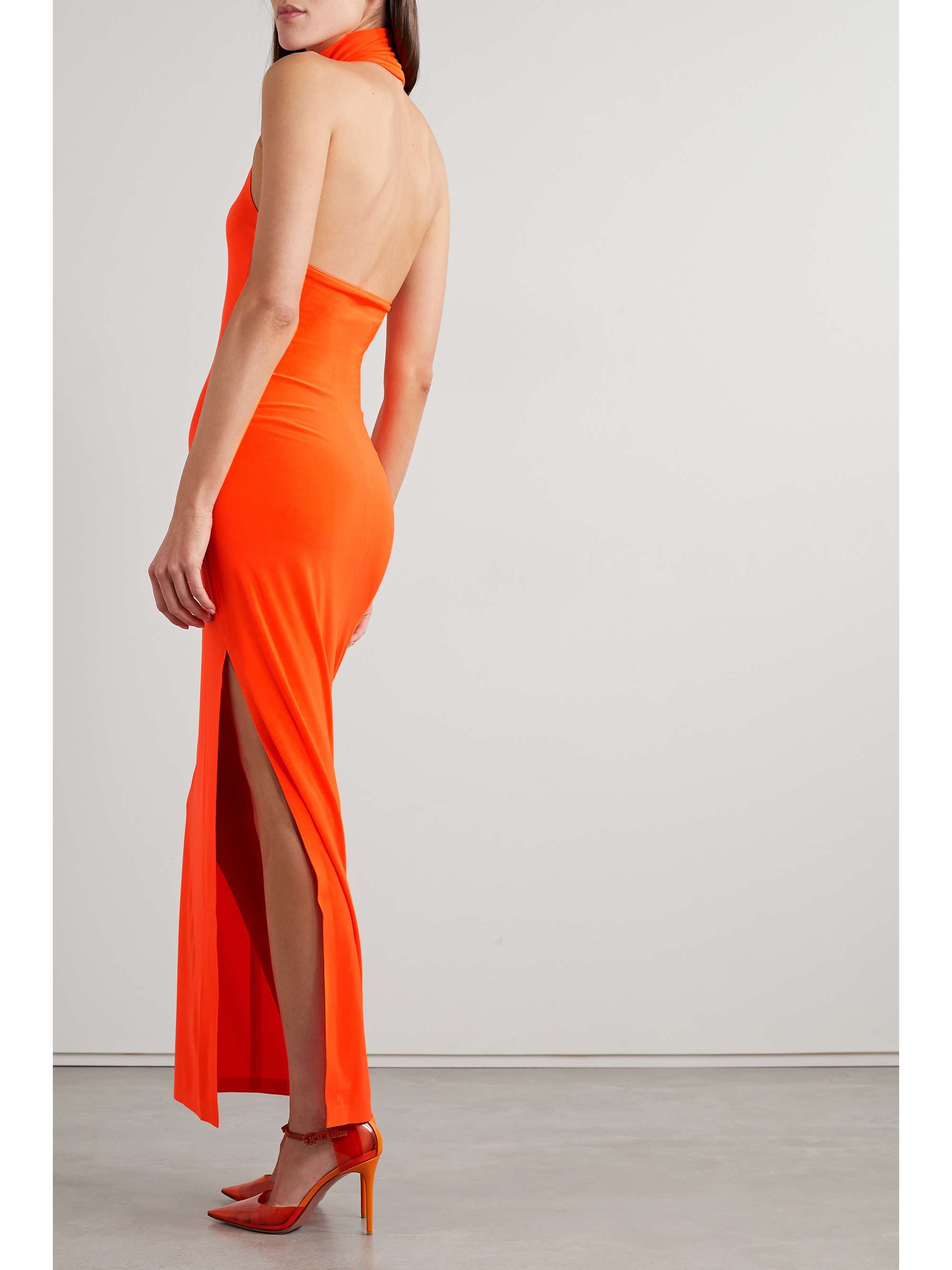 NORMA KAMALI Stretch-jersey turtleneck midi dress