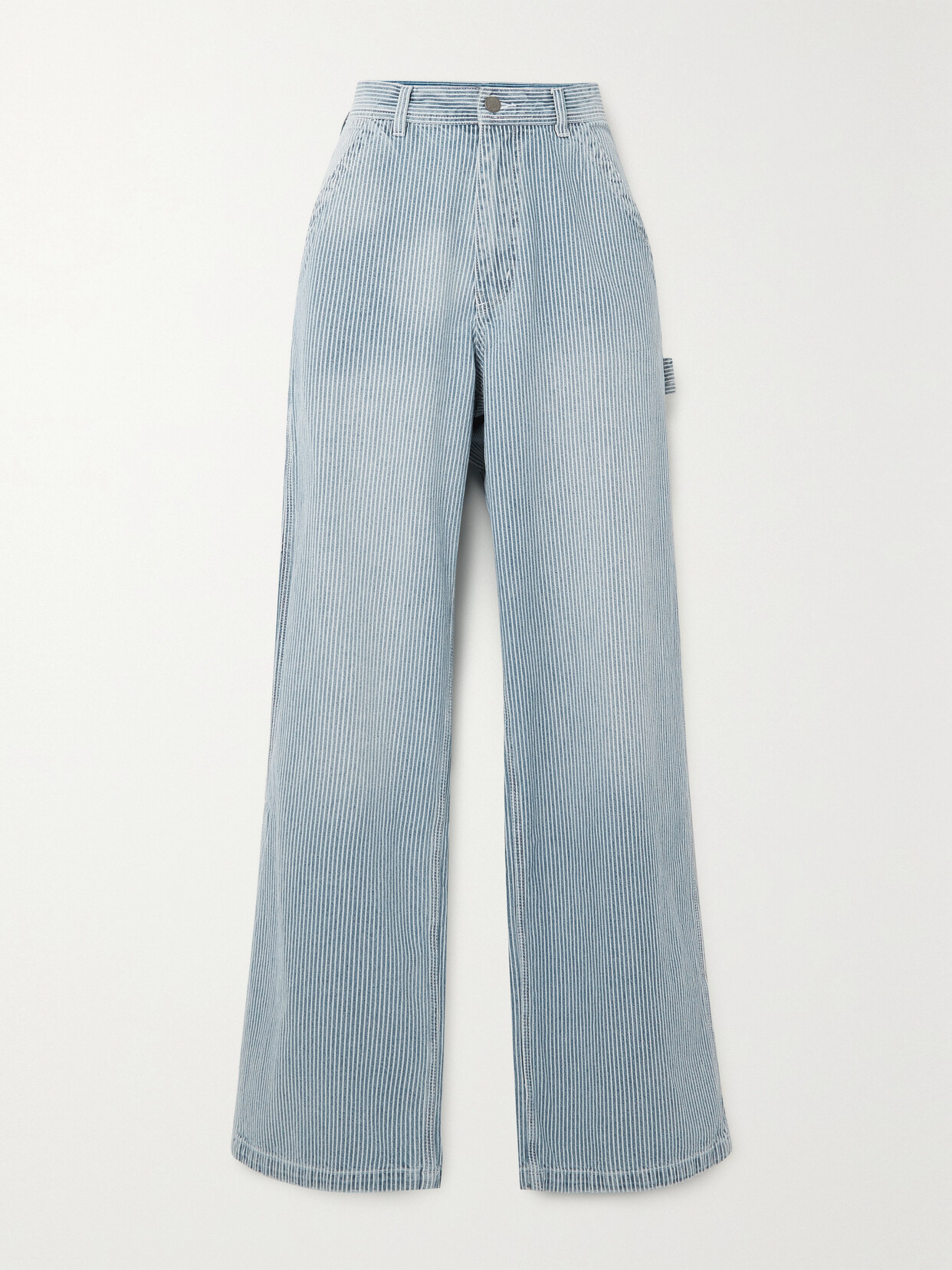 Denimist - Teri Striped Boyfriend Jeans - Blue