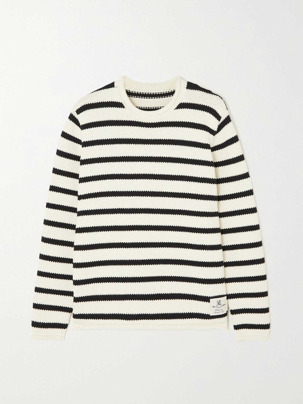 Denimist - Striped Cotton Sweater - Ecru