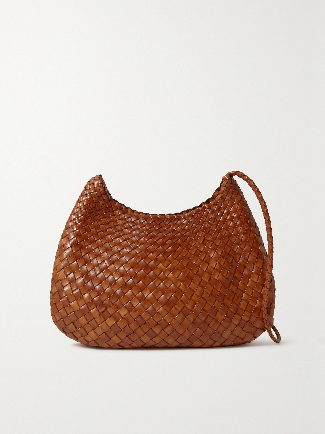 Dragon Diffusion - Santa Rosa Woven Leather Shoulder Bag - Brown