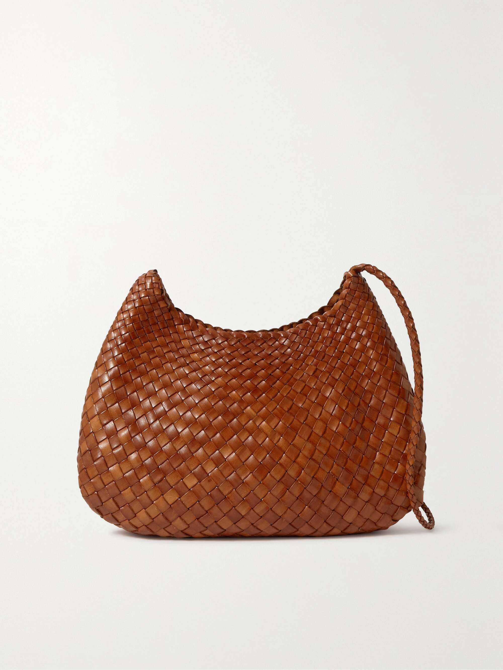 Woven Leather Shoulder Bag