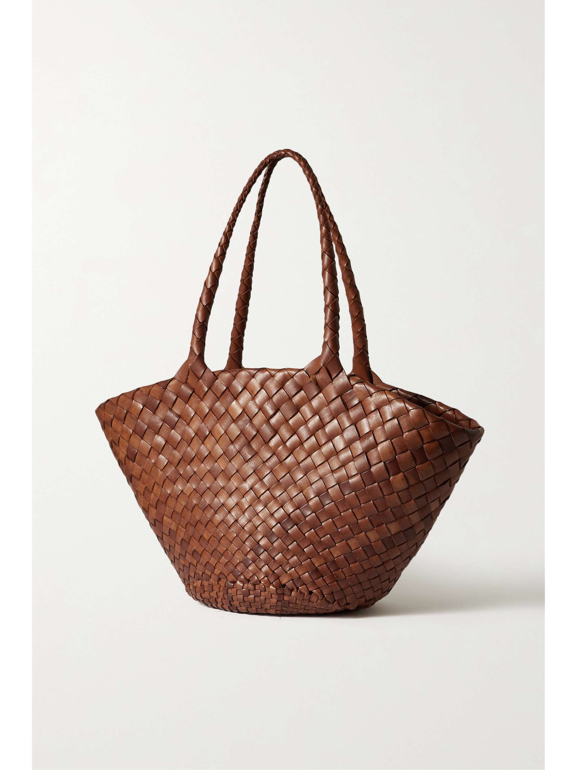 DRAGON DIFFUSION Egola woven leather tote