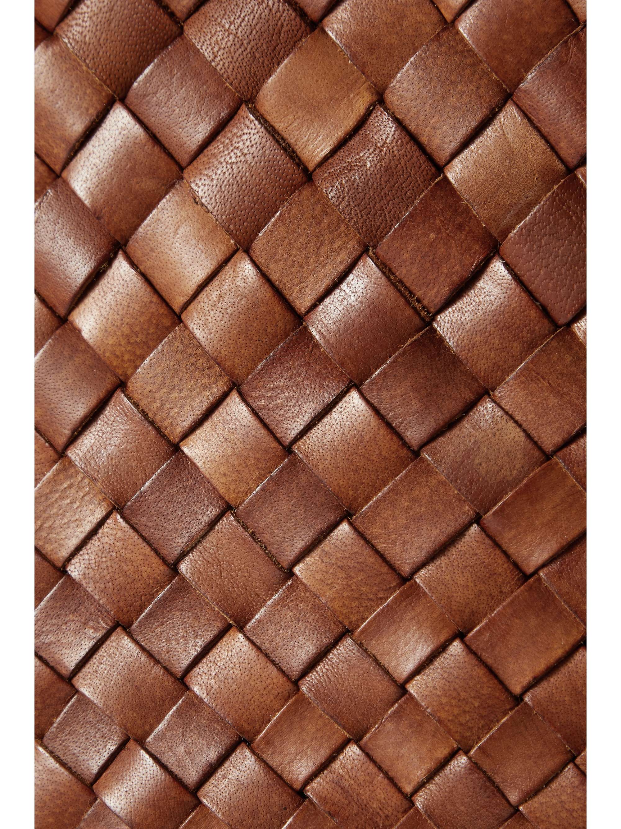 DRAGON DIFFUSION Egola woven leather tote