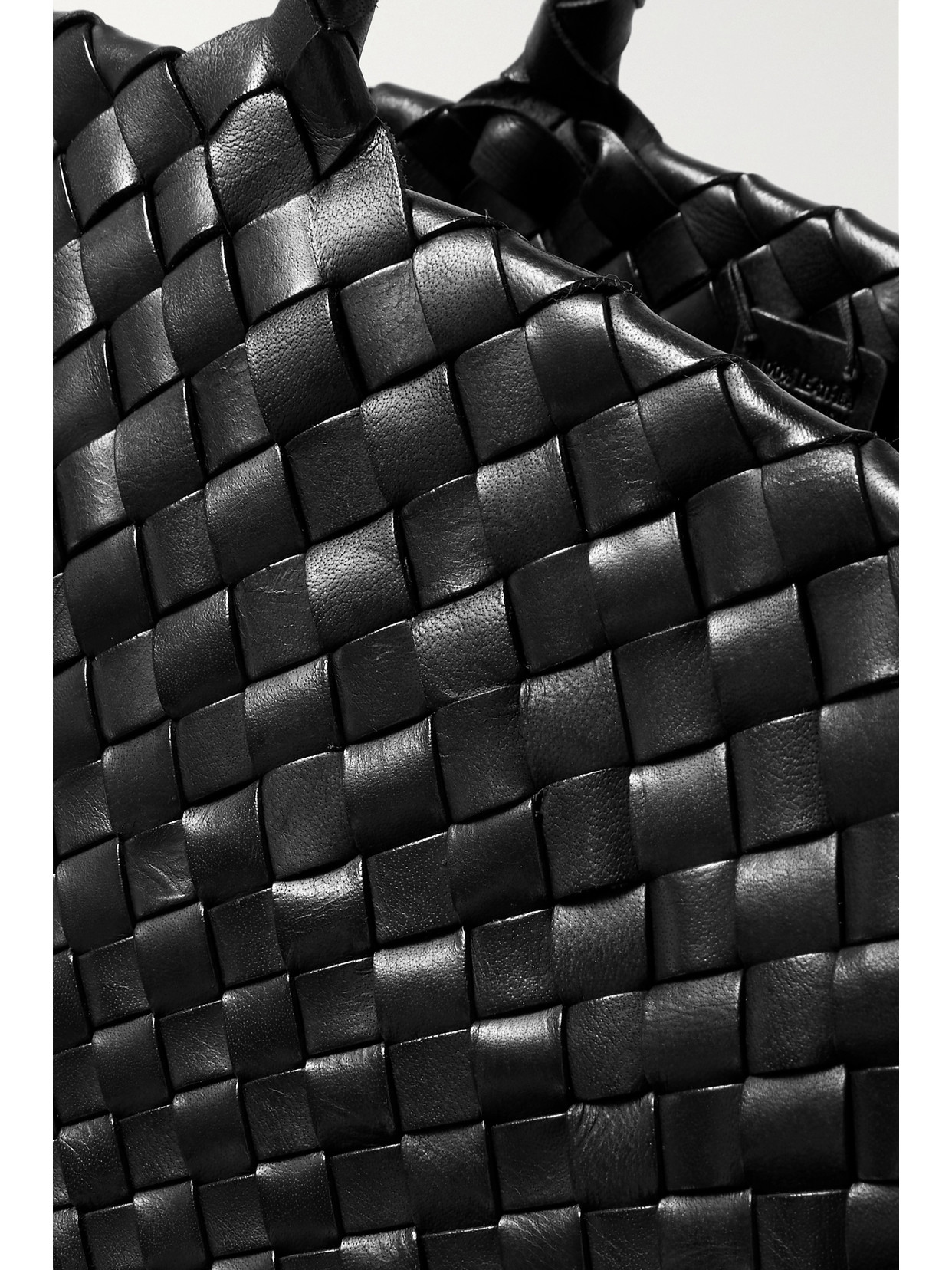 Dragon Diffusion Egola Woven Leather Tote In Black